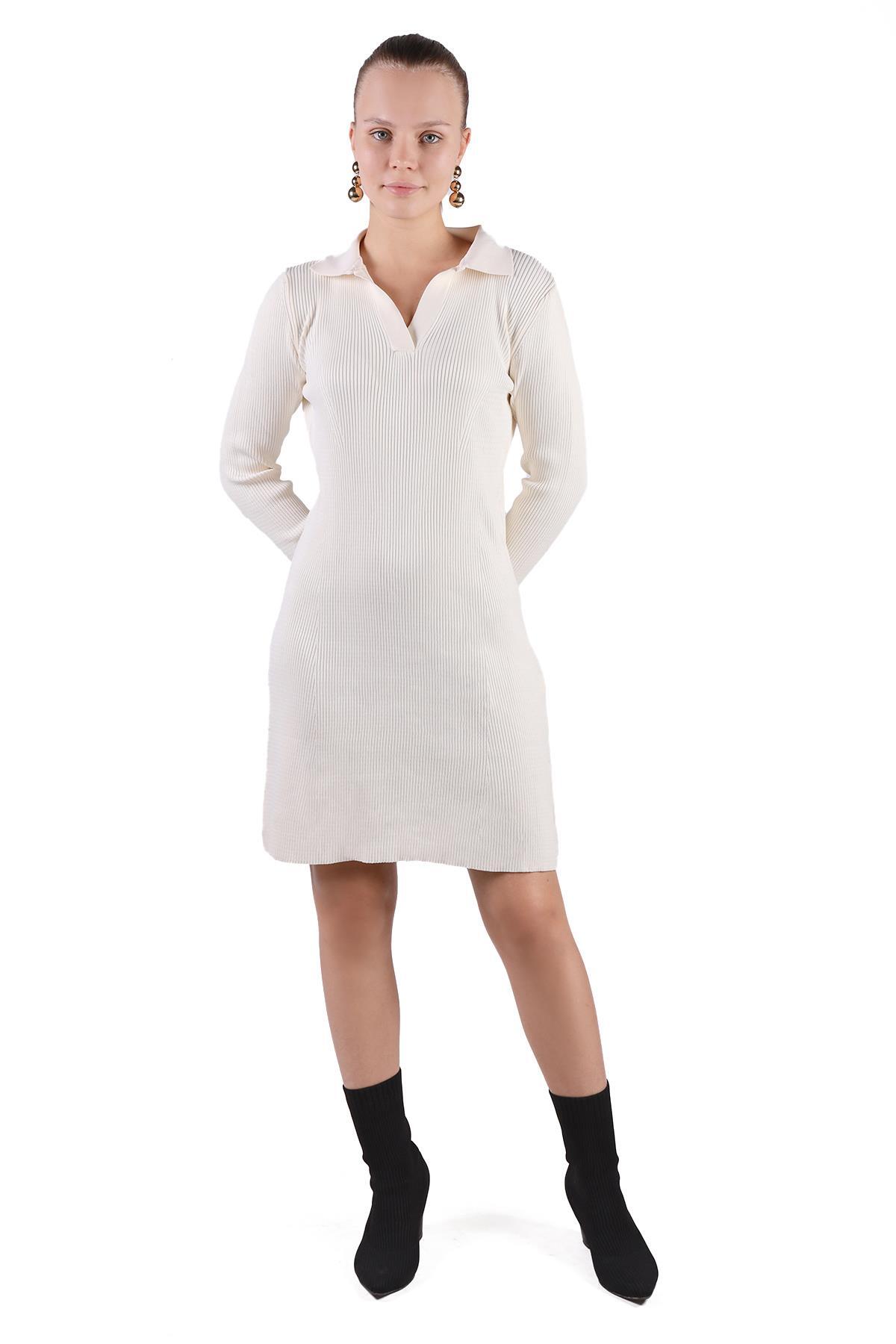 Taş Polo Yaka Elbise 24164 