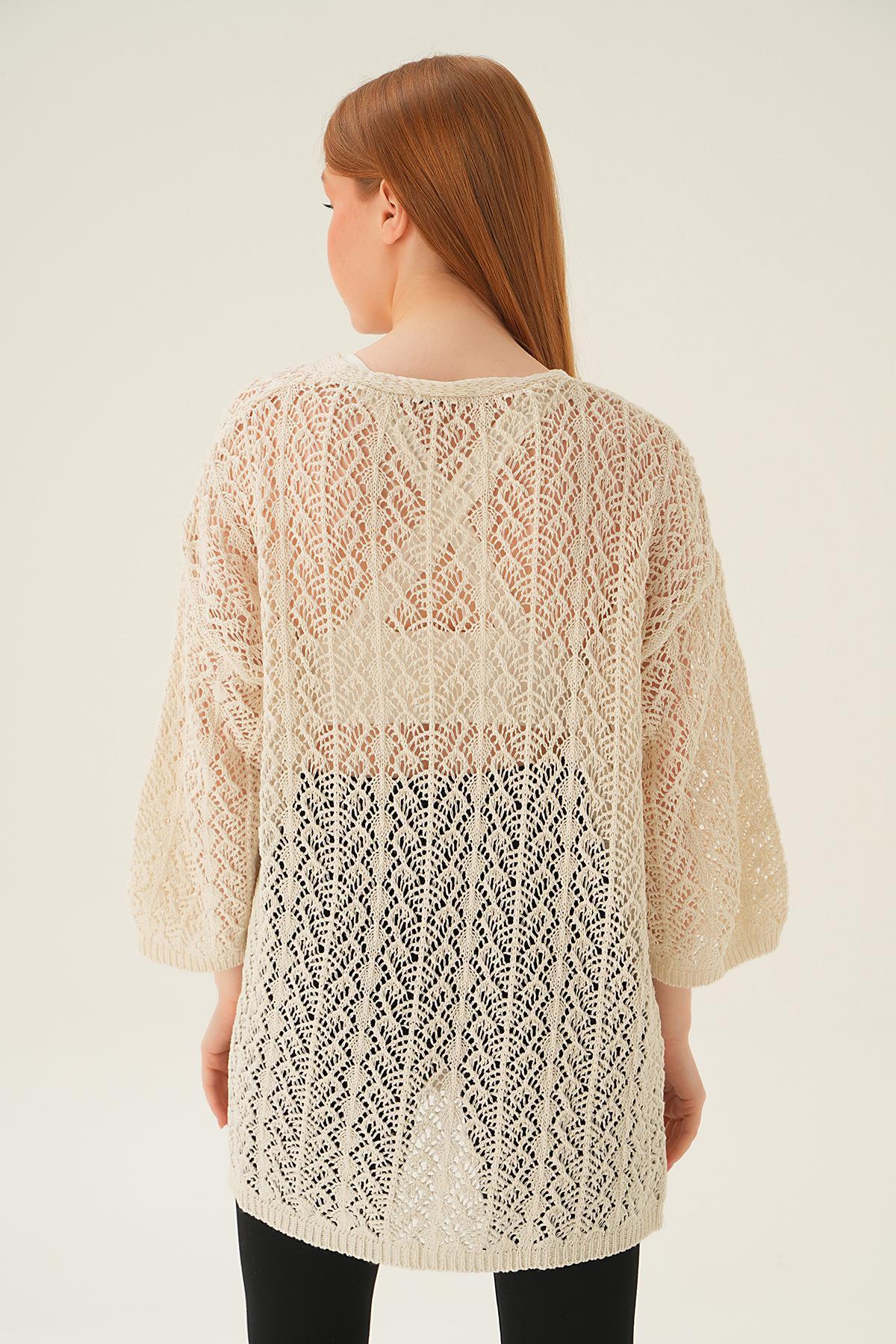 Natural Delikli Hırka 2419 - 3