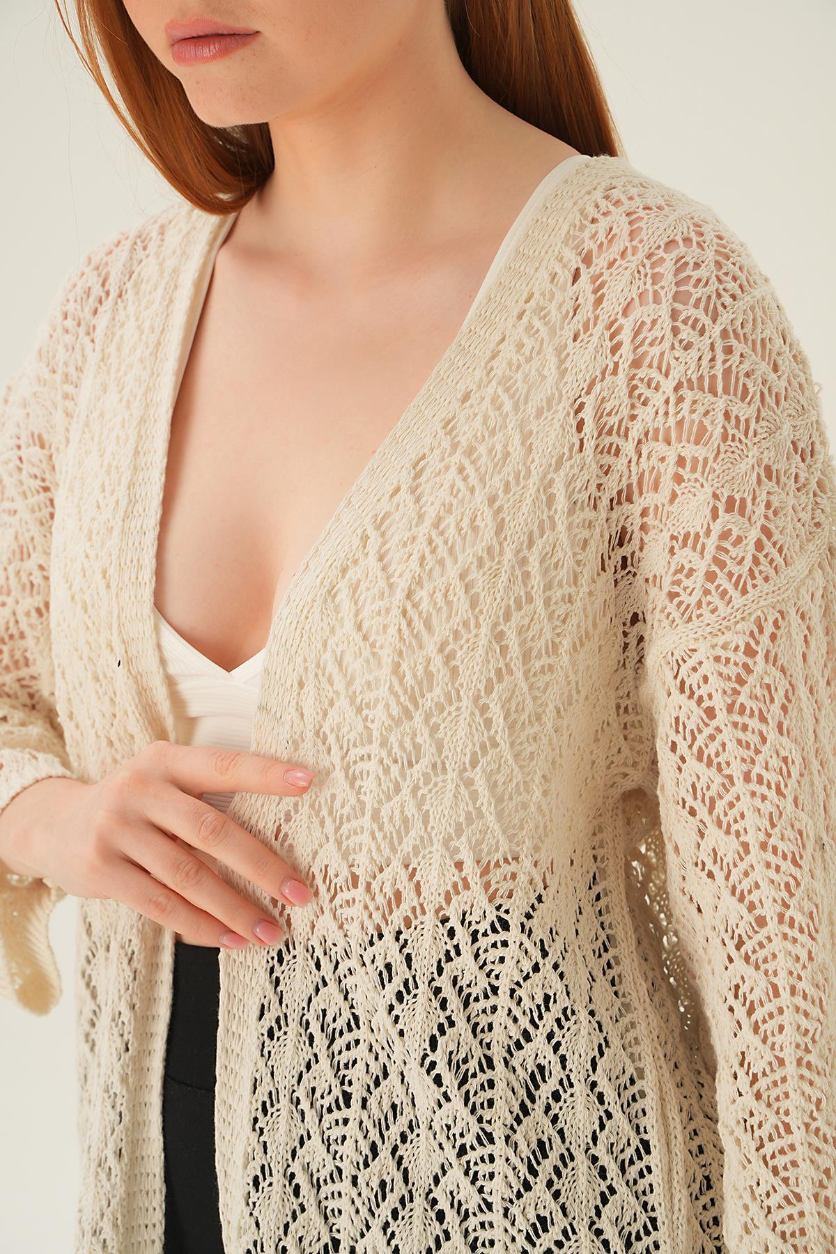 Natural Delikli Hırka 2419 - 5