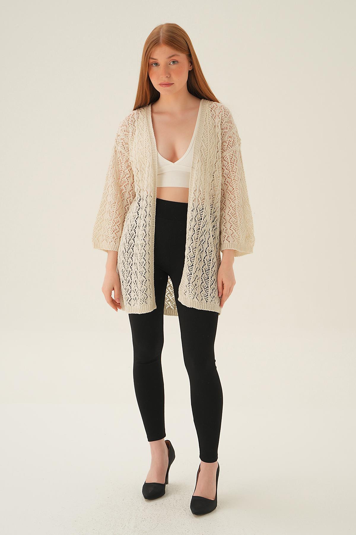 Natural Delikli Hırka 2419 - 6