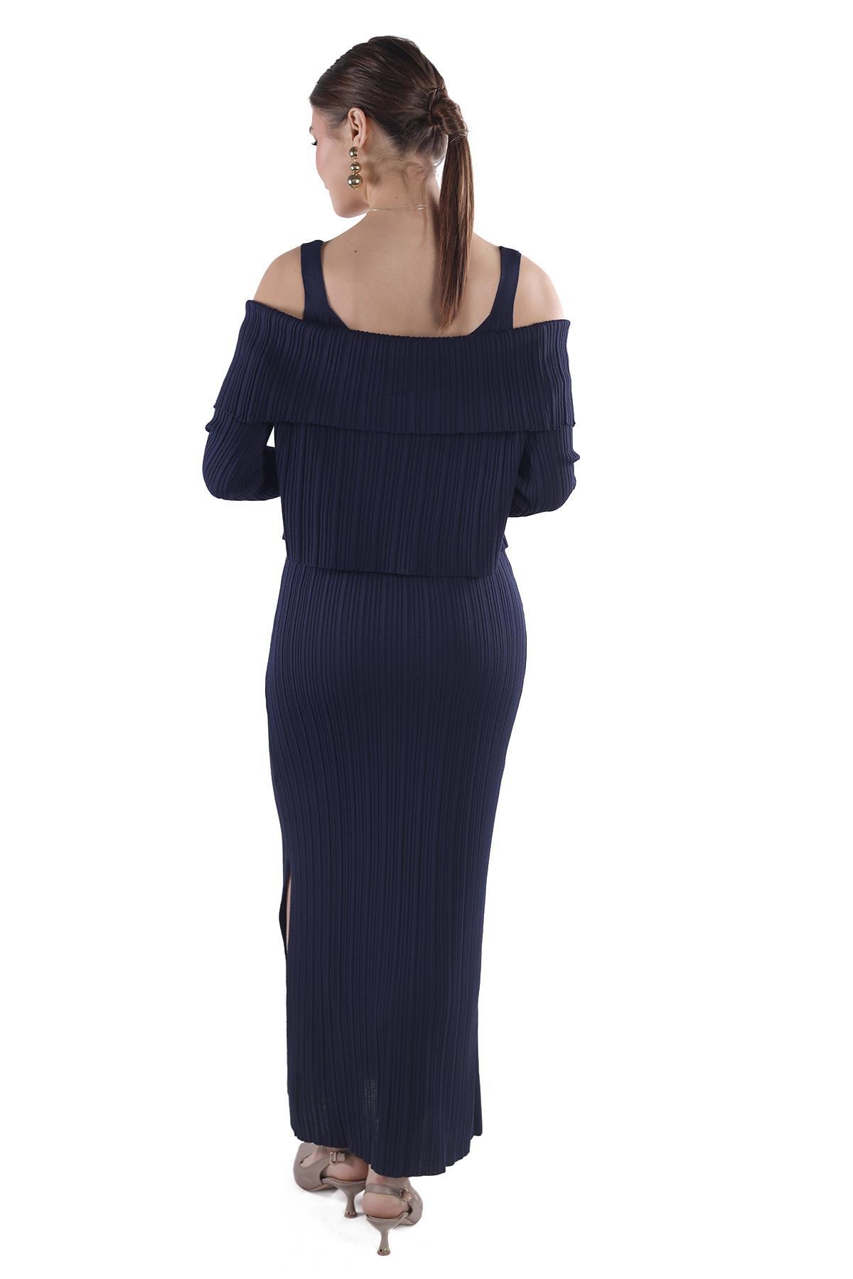 Laci Madonna Yaka Elbise Takım 24216 - 5