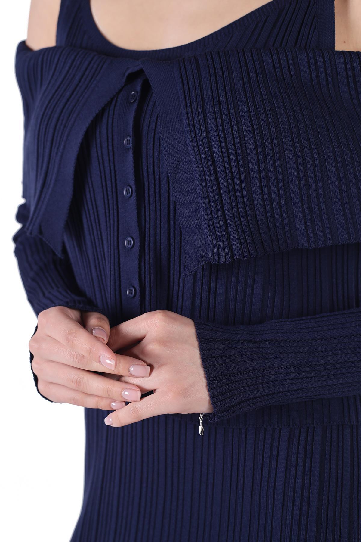 Laci Madonna Yaka Elbise Takım 24216 - 7