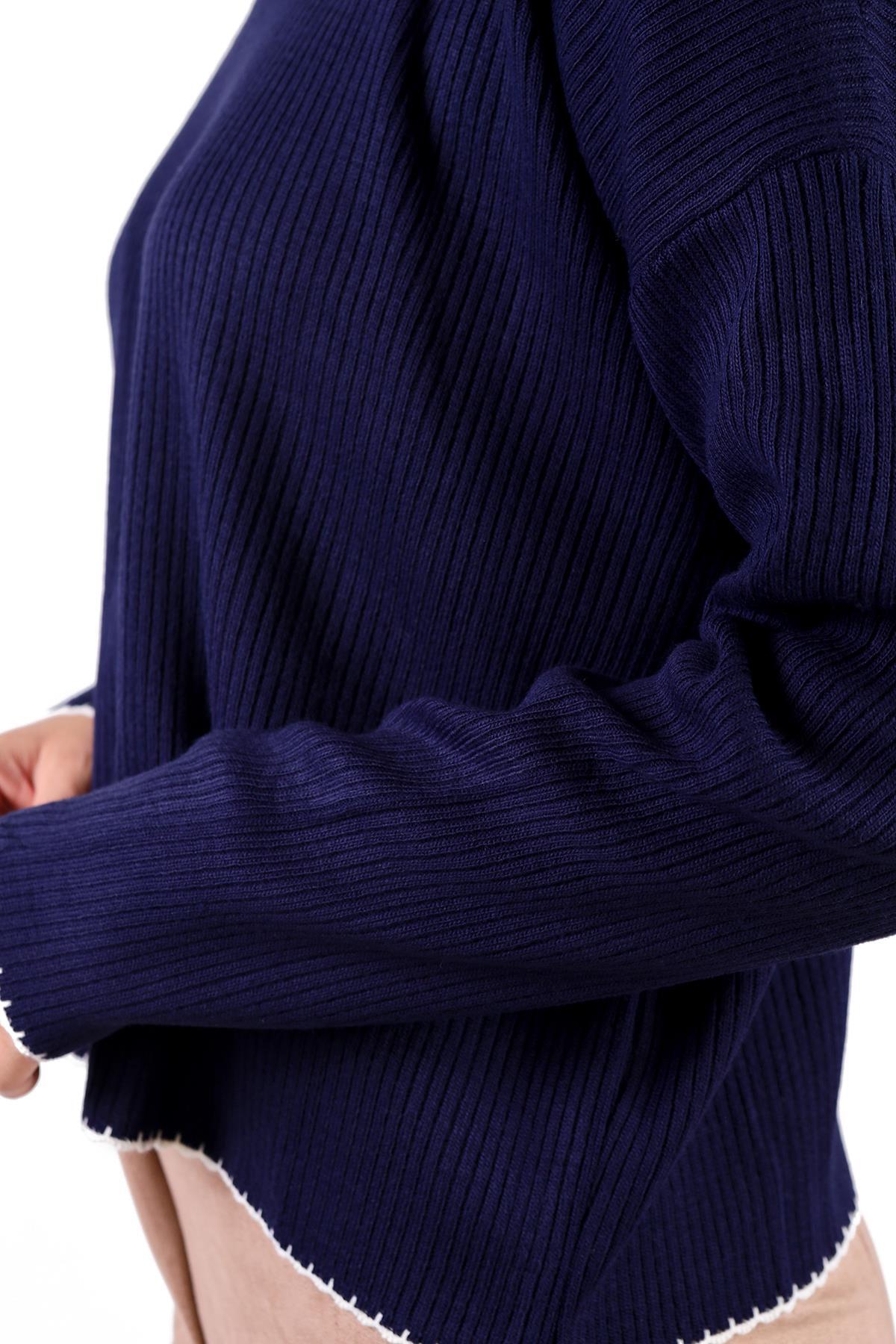 24245 Çoban Dikiş Detay Kazak Laci - 4