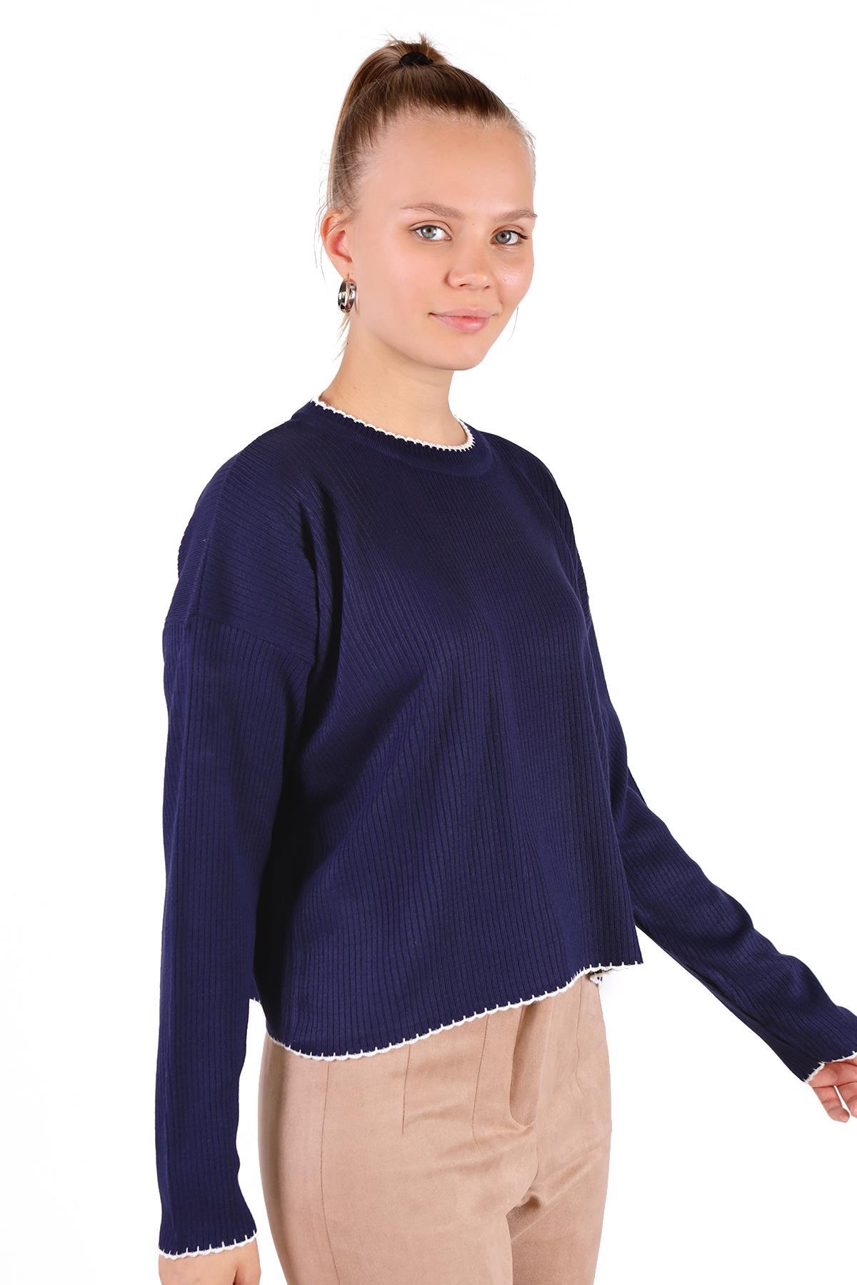 24245 Çoban Dikiş Detay Kazak Laci - 7