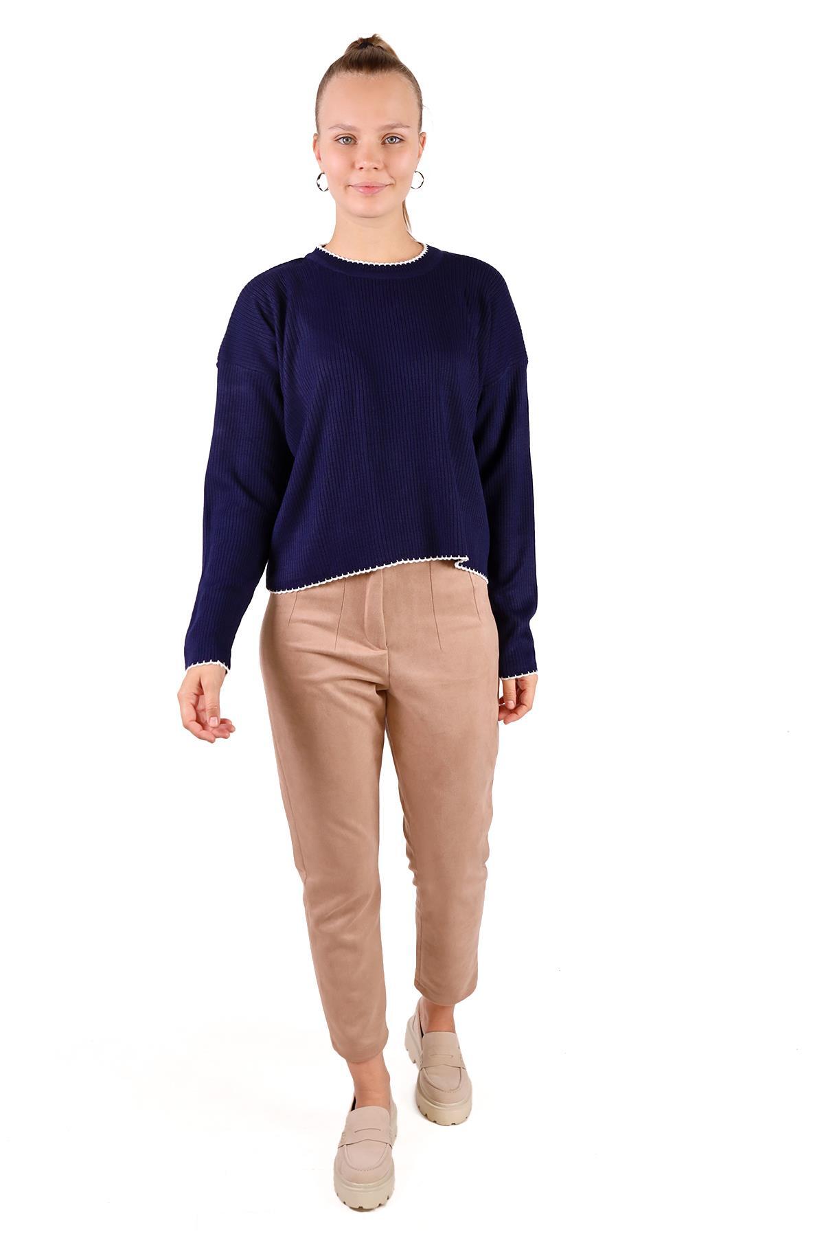 24245 Çoban Dikiş Detay Kazak Laci - 8