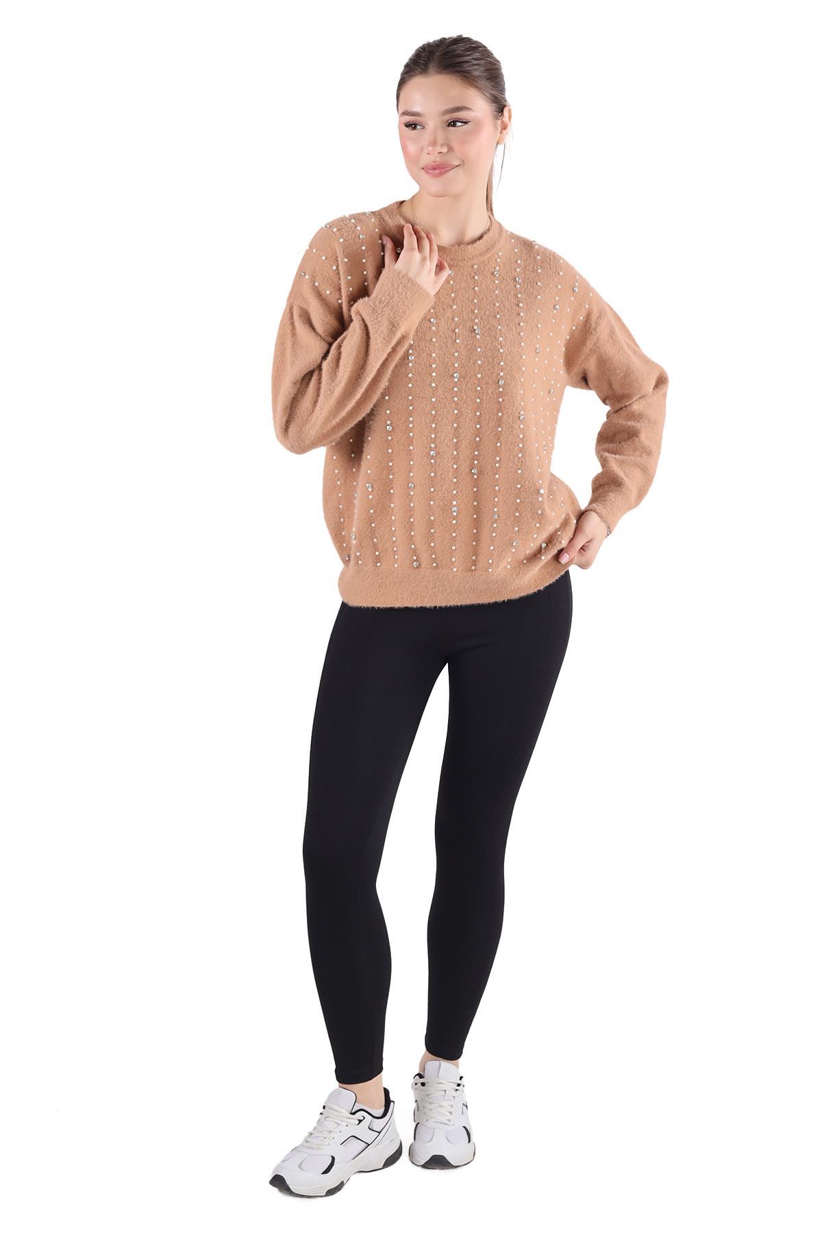 Camel Taş Detay Sakallı Kazak 24266 - 2