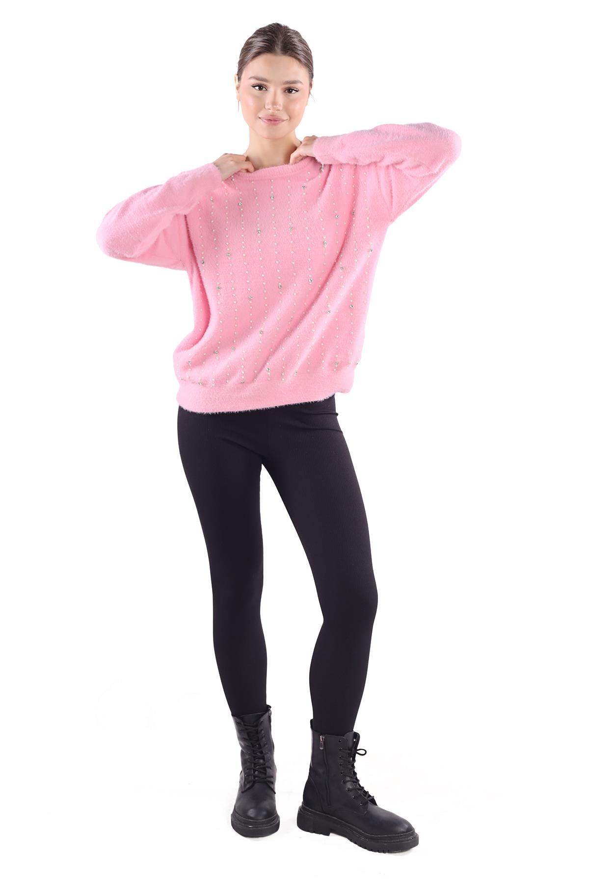 Pembe Taş Detay Sakallı Kazak 24266 - 2