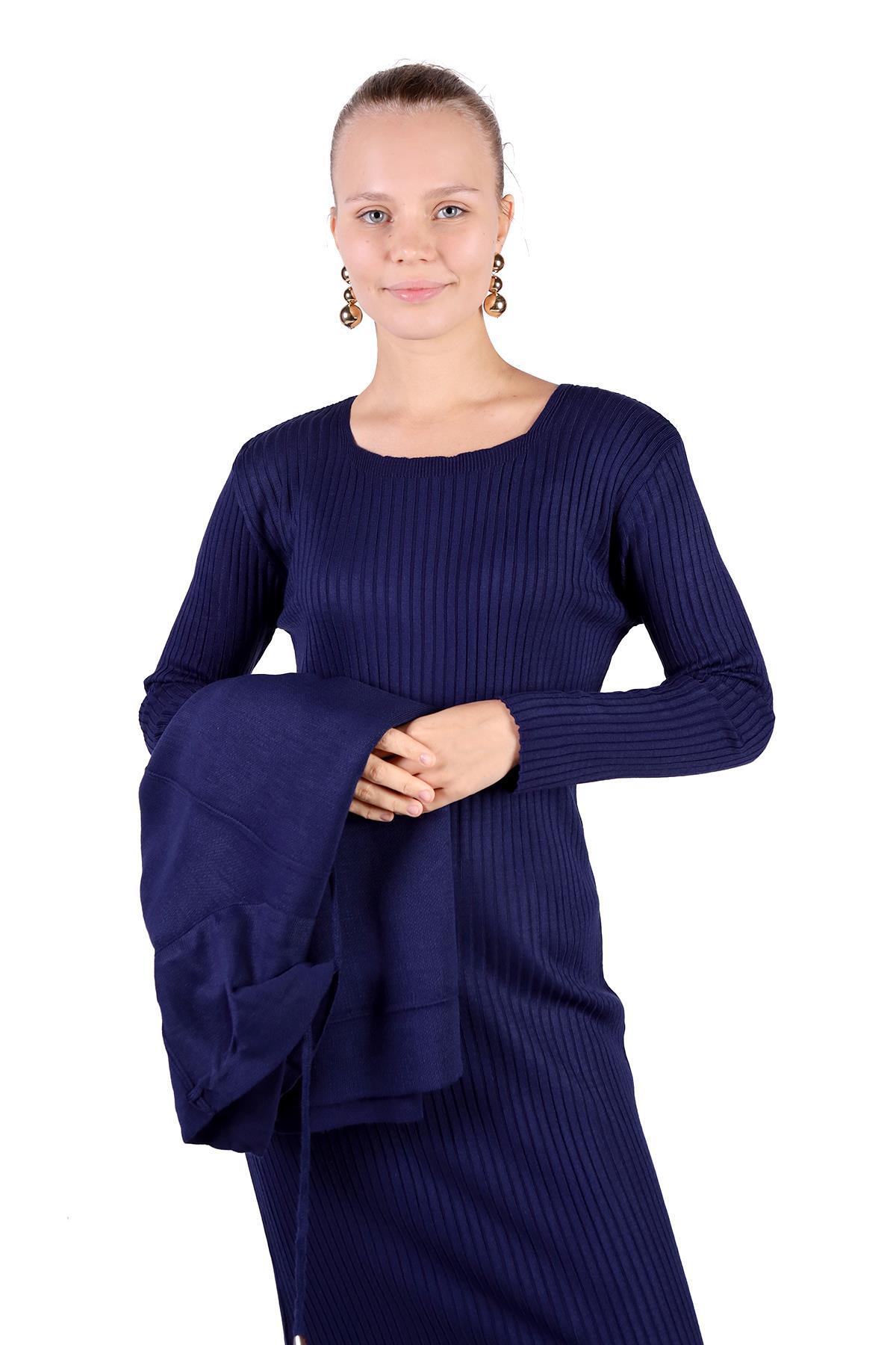 Laci Degaje Yaka Elbise Takım 24267 - RAYS (1)