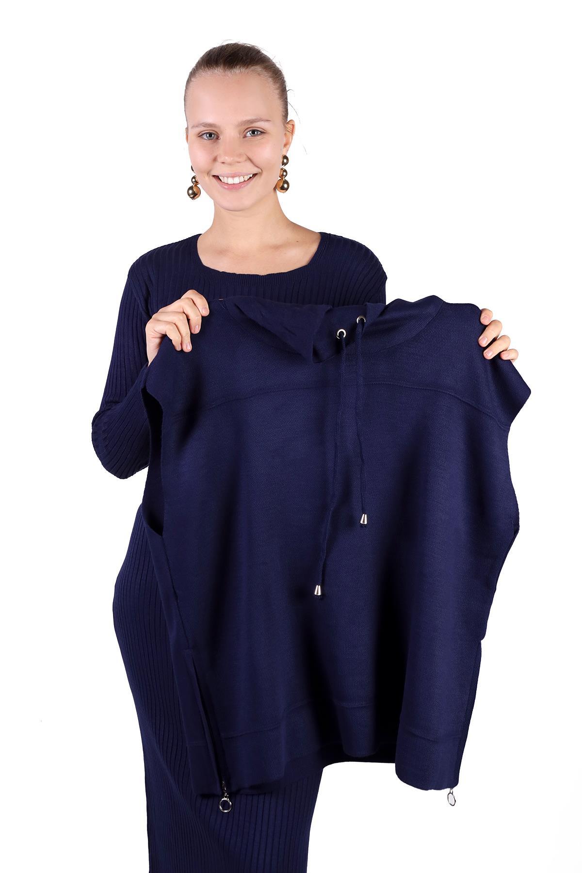 Laci Degaje Yaka Elbise Takım 24267 - 3