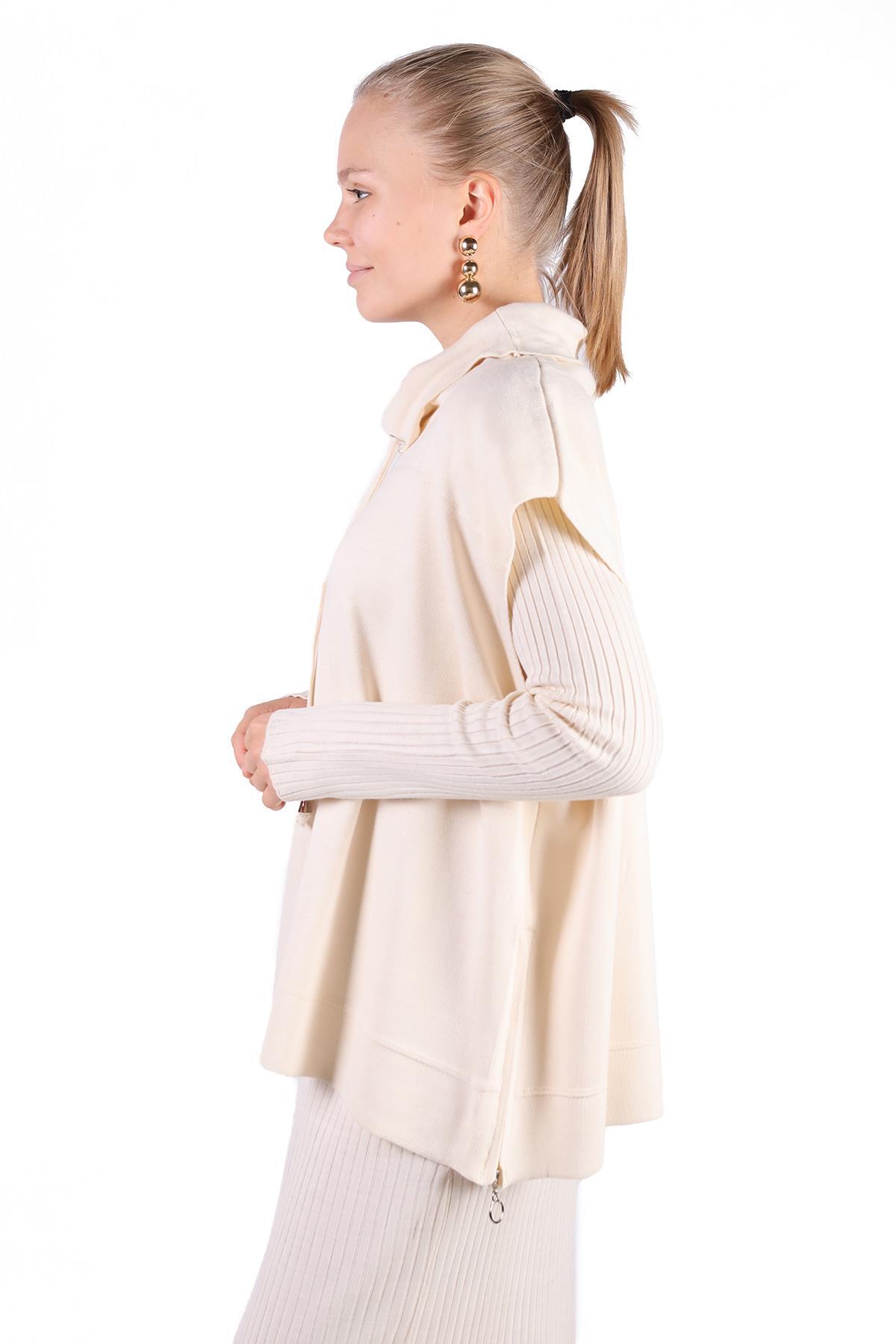 Taş Degaje Yaka Elbise Takım 24267 - RAYS (1)