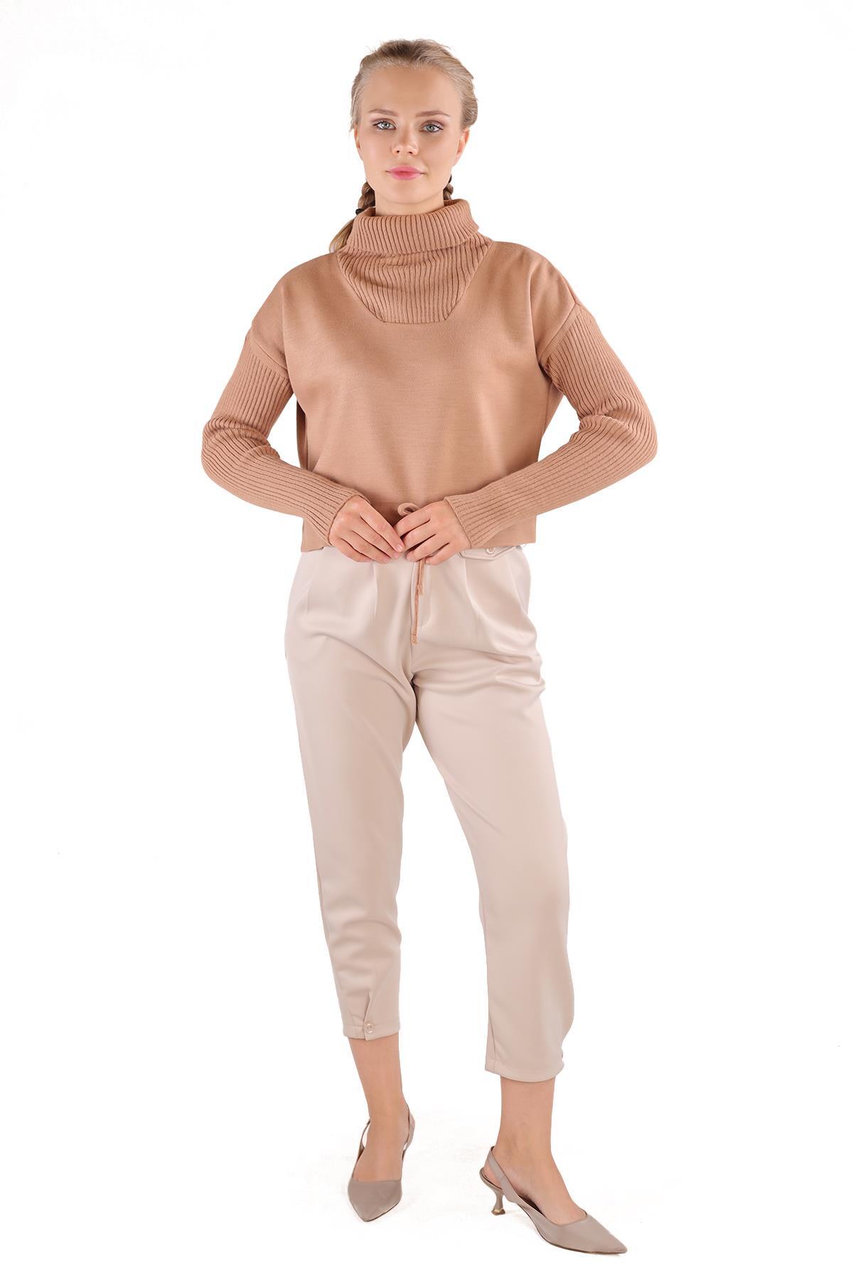 Camel Etek Bağcık Detay Kazak 24284 - 7