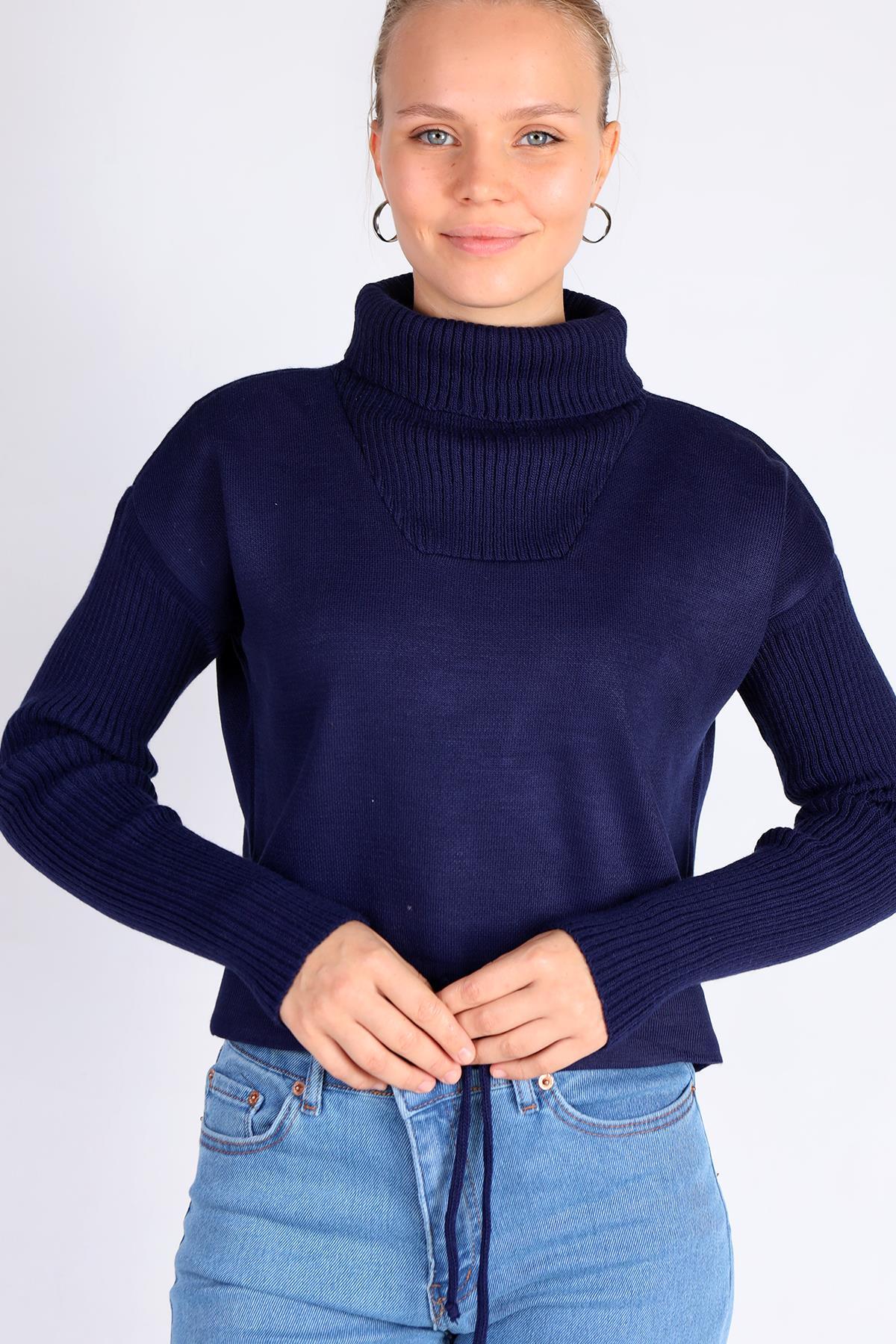 Laci Etek Bağcık Detay Kazak 24284 - 4