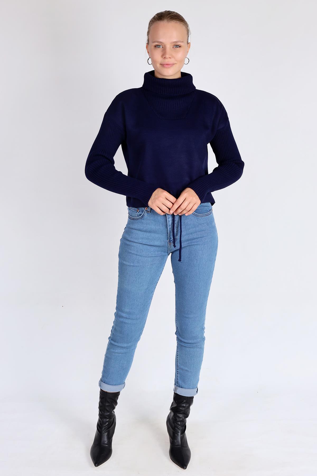 Laci Etek Bağcık Detay Kazak 24284 - 8