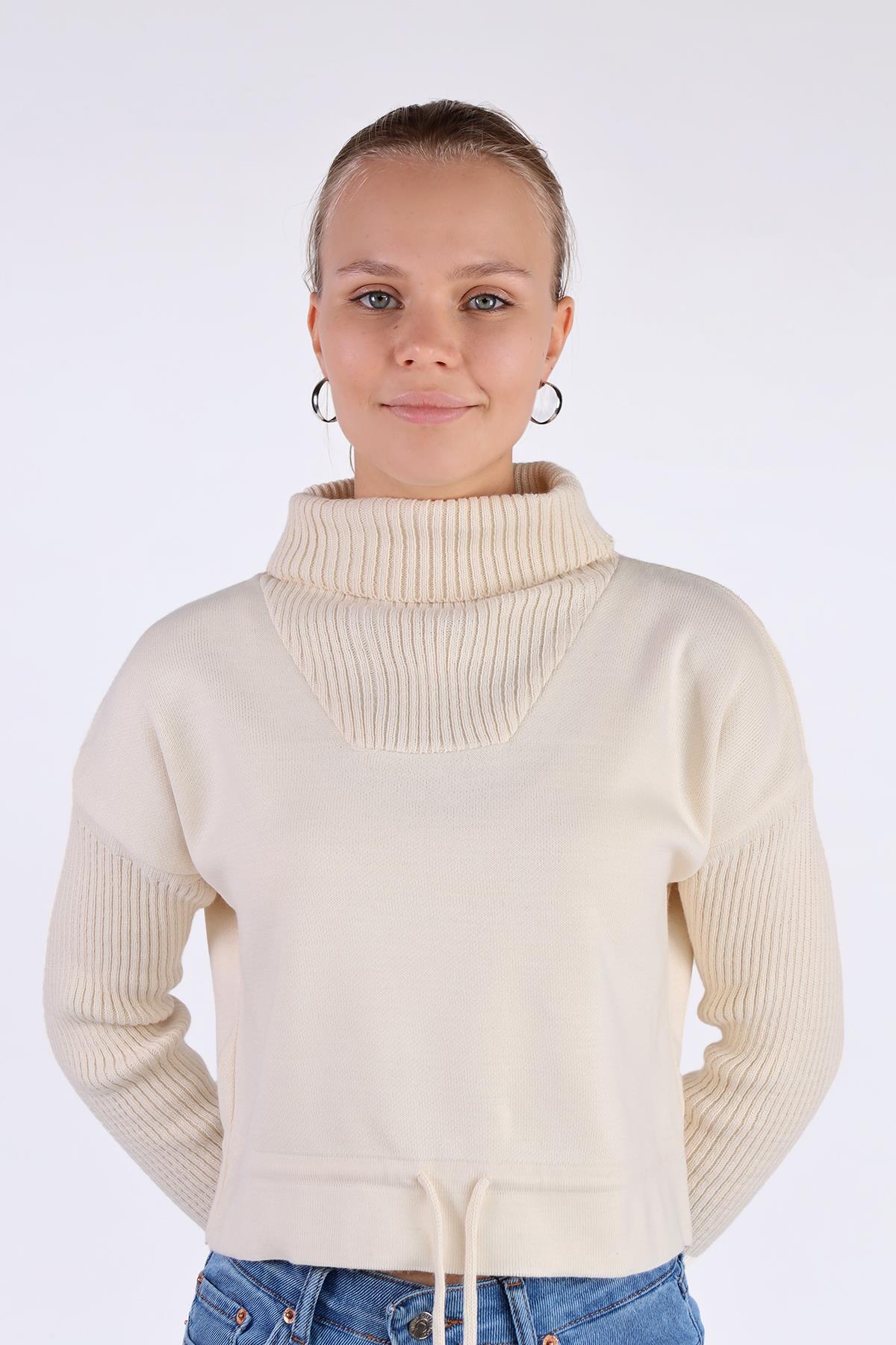 Taş Etek Bağcık Detay Kazak 24284 - 3