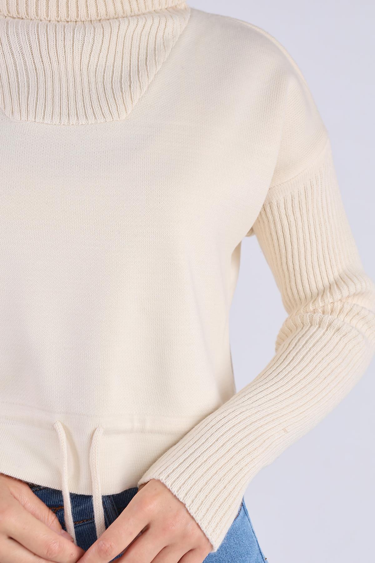 Taş Etek Bağcık Detay Kazak 24284 - 4