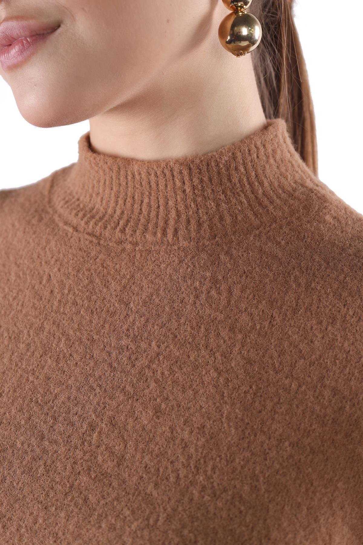 Camel Kısa Kol Boğazlı Kazak 24291 - 4