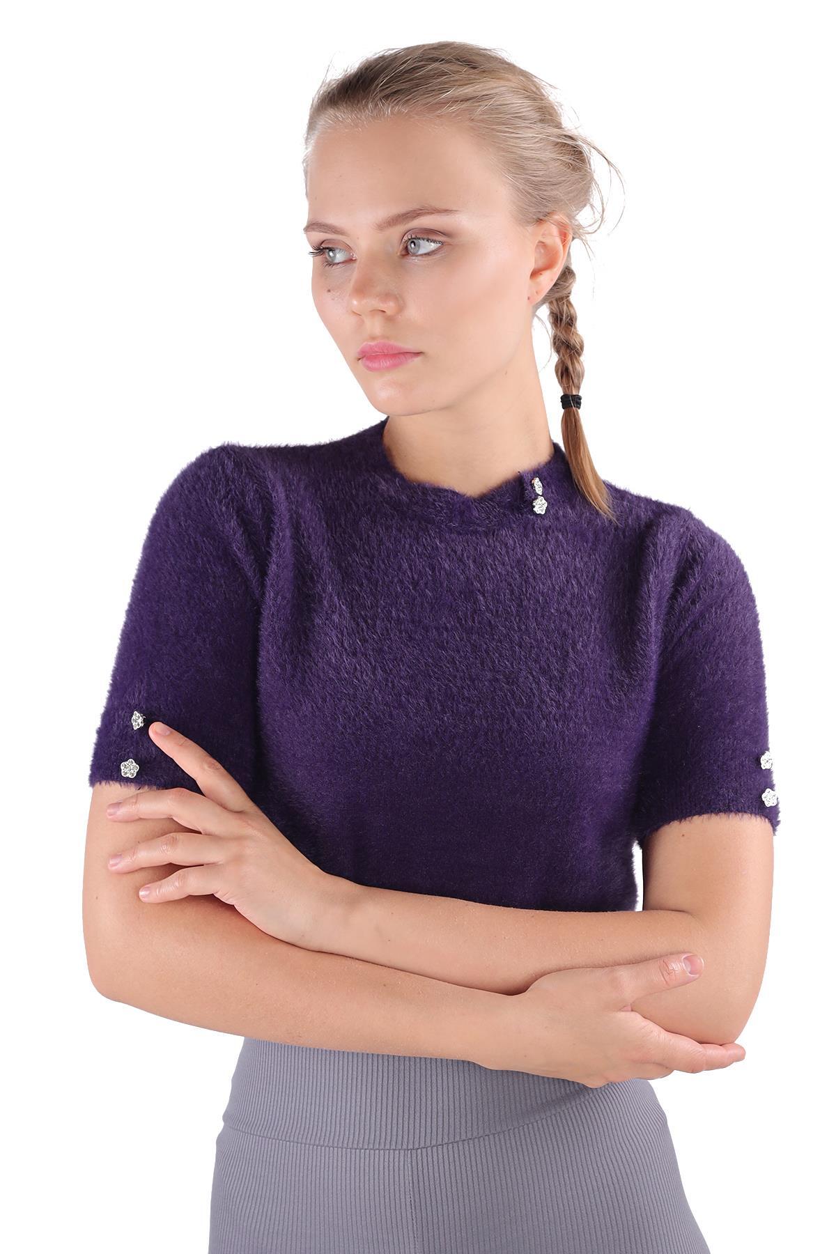 Laci Yaka Taş Detay Sakallı Kazak 24292 - 2