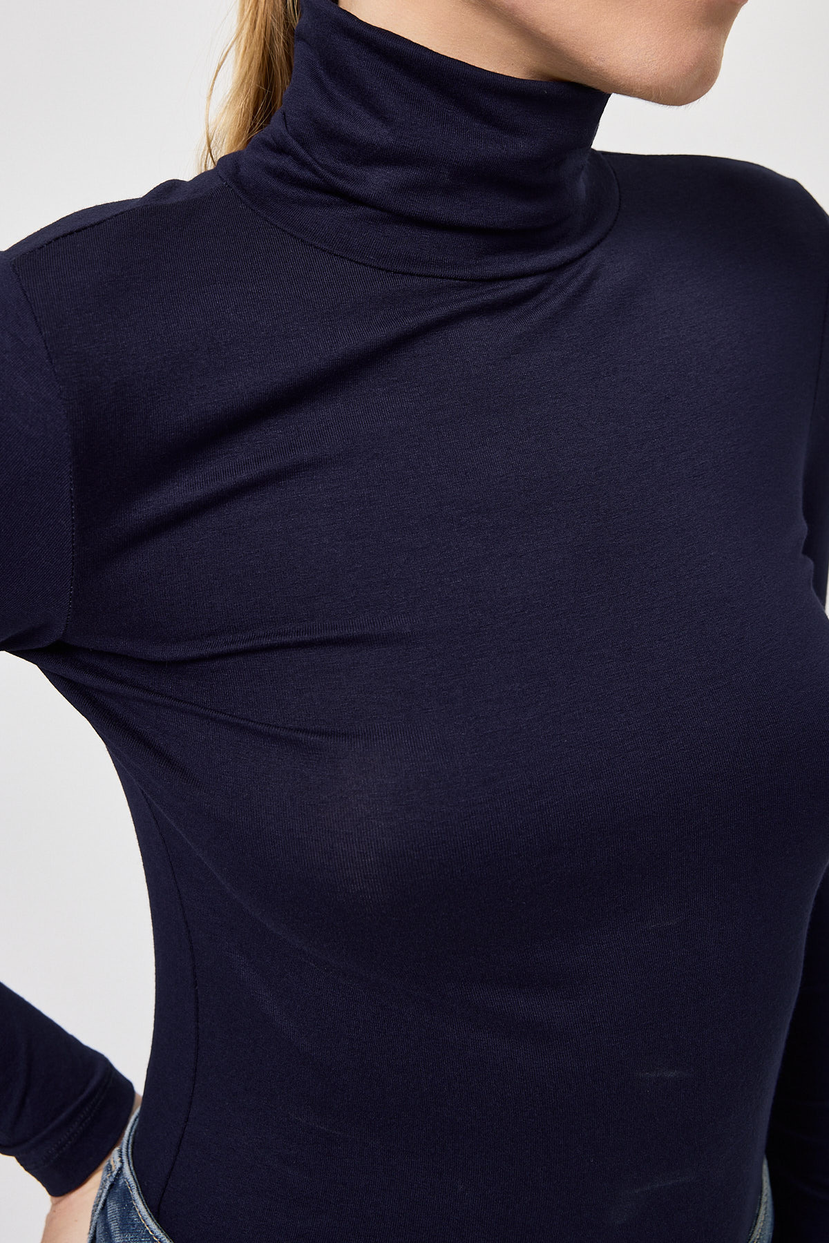 Laci Balıkçı Yaka Uzun Kollu Dar Kesim Bluz 2504 - RAYS