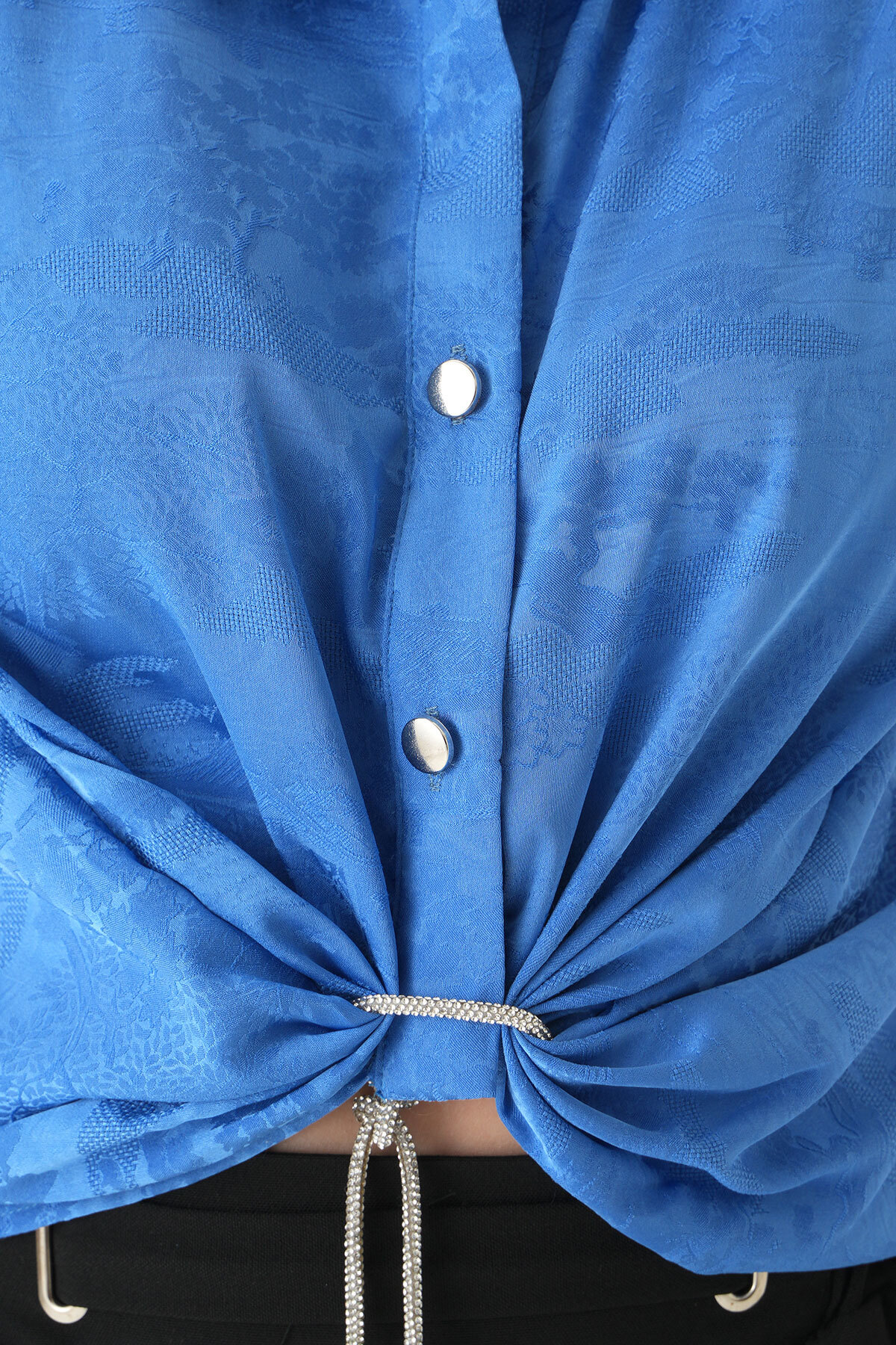 Mavi Sıfır Kol Bağlamalı Gömlek 251166 - RAYS