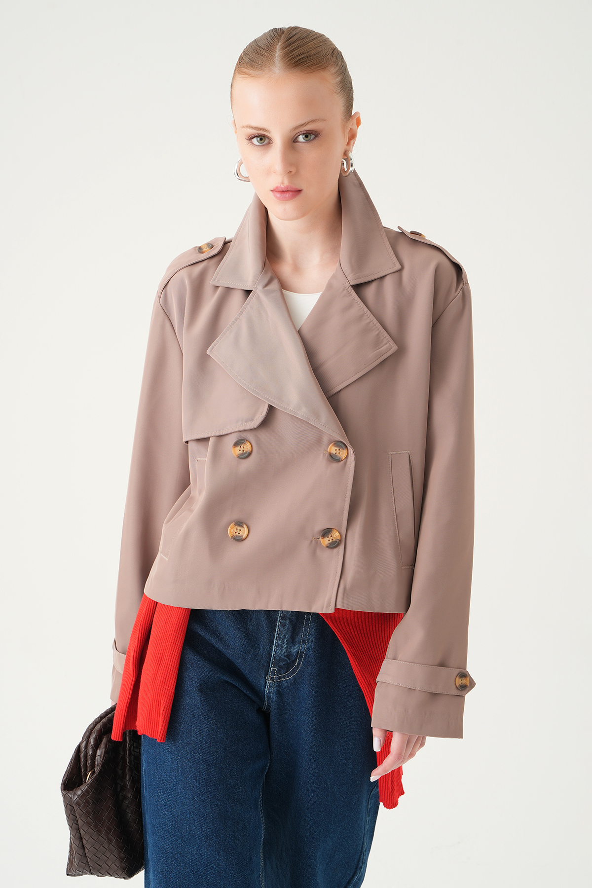 Vizon Düğmeli Kısa Treçkot 251830 - 1