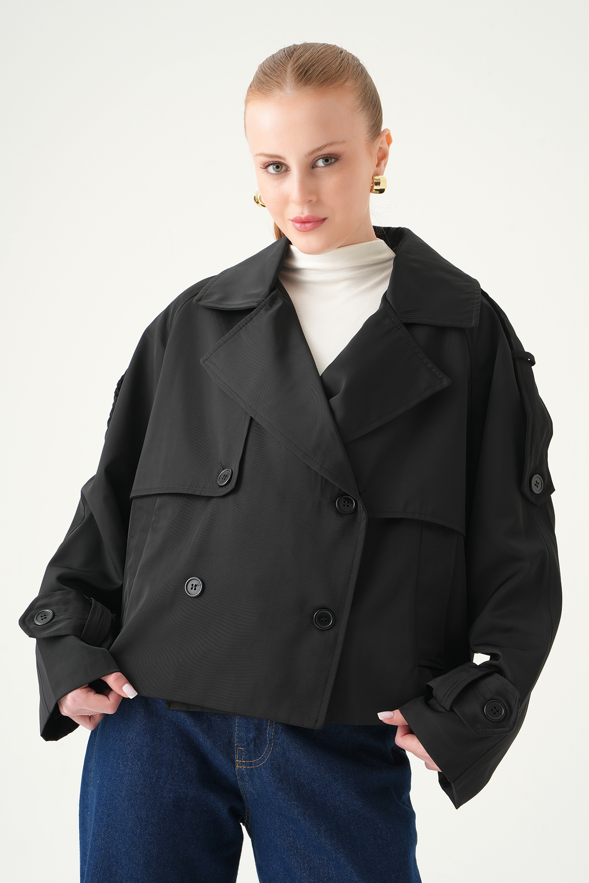 Siyah Parçalı Treçkot 251858 - 7