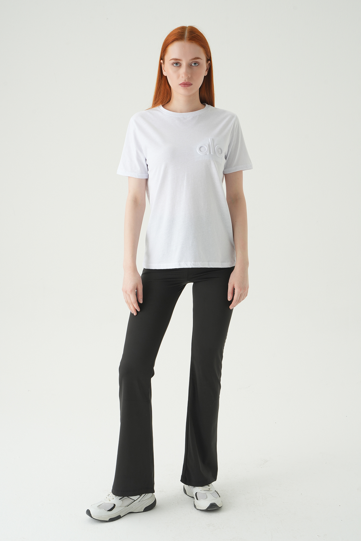 Beyaz Kabartmalı Tişört 25230 - RAYS