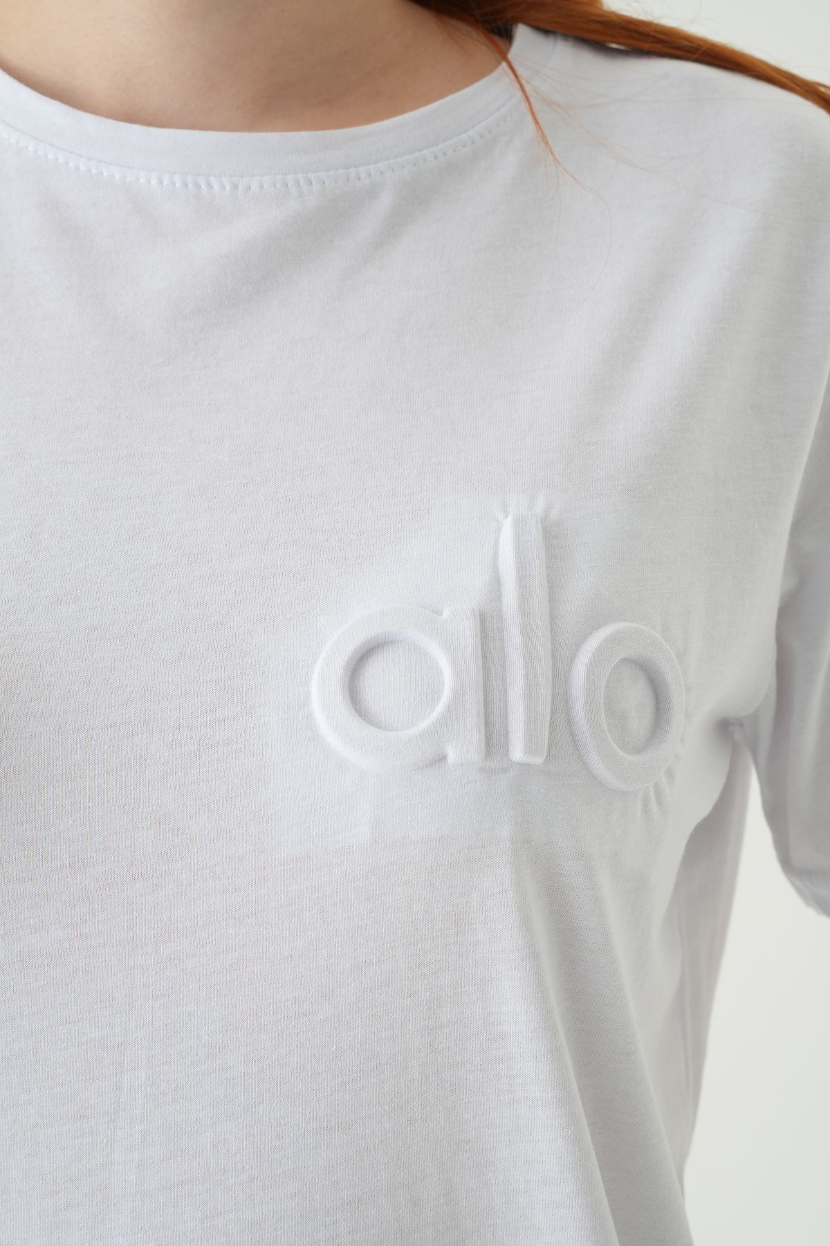 Beyaz Kabartmalı Tişört 25230 - RAYS