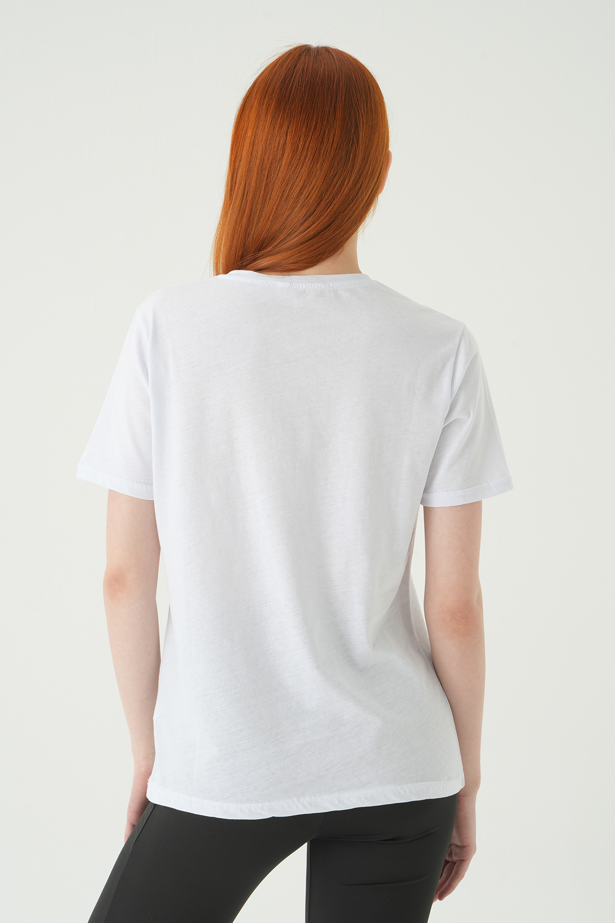 Beyaz Alo Kabartmalı Tişört 25230 - 5