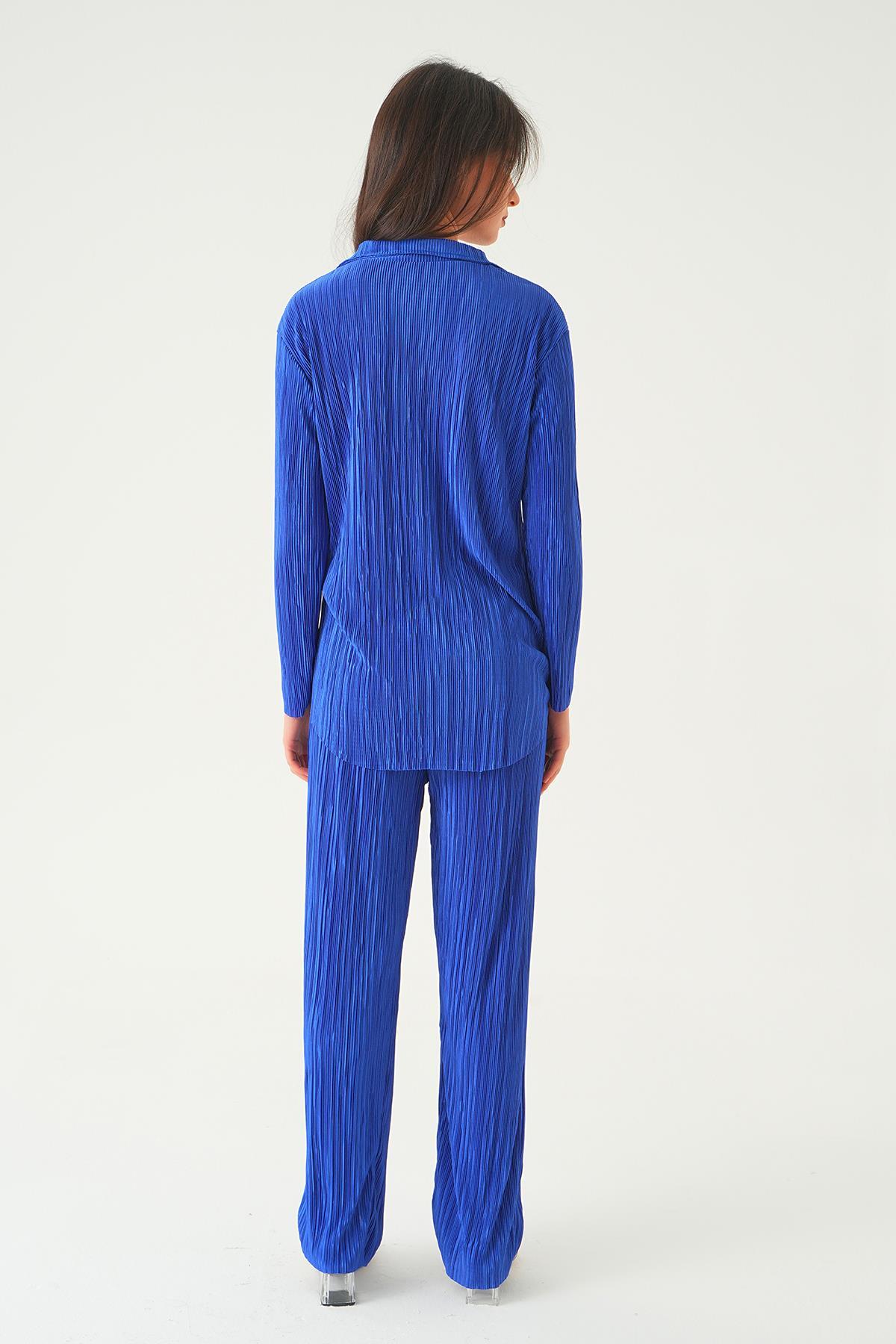 Saks Pliseli Pantolon Takım 2525 - 6