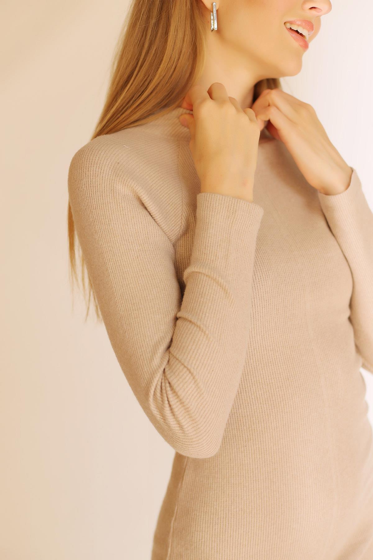 Taş Balıkçı Yaka Elbise 2608 - 7