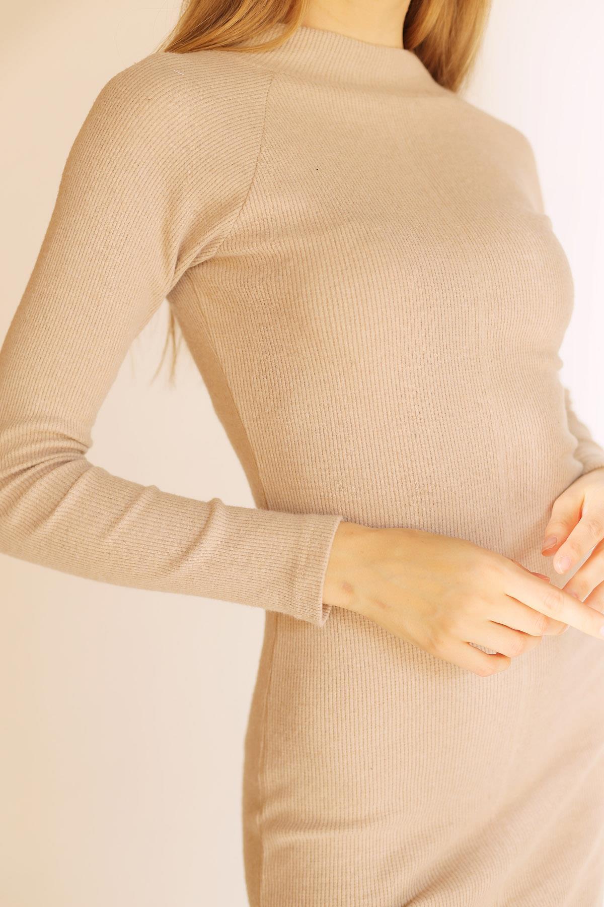 Taş Balıkçı Yaka Elbise 2608 - 8