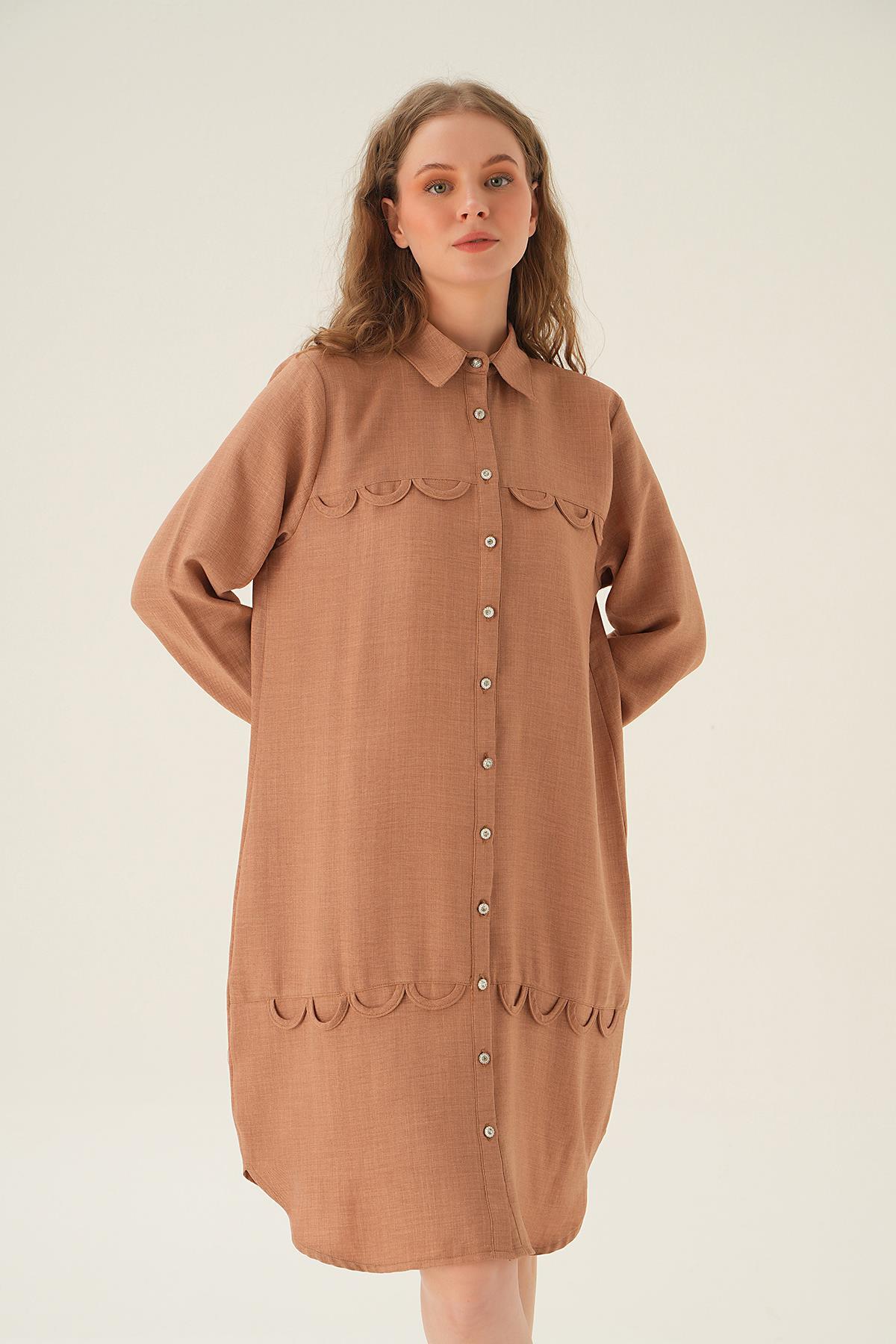 Vizon Göğüs Etek Detay Tunik 26515 - 1