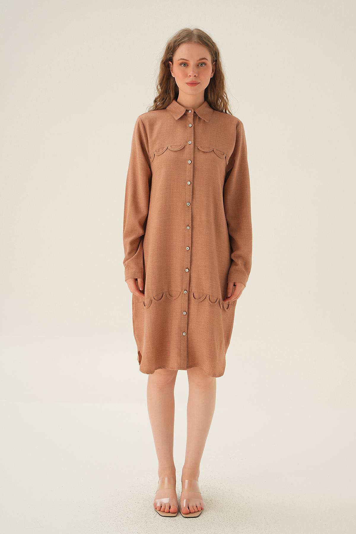 Vizon Göğüs Etek Detay Tunik 26515 - 4