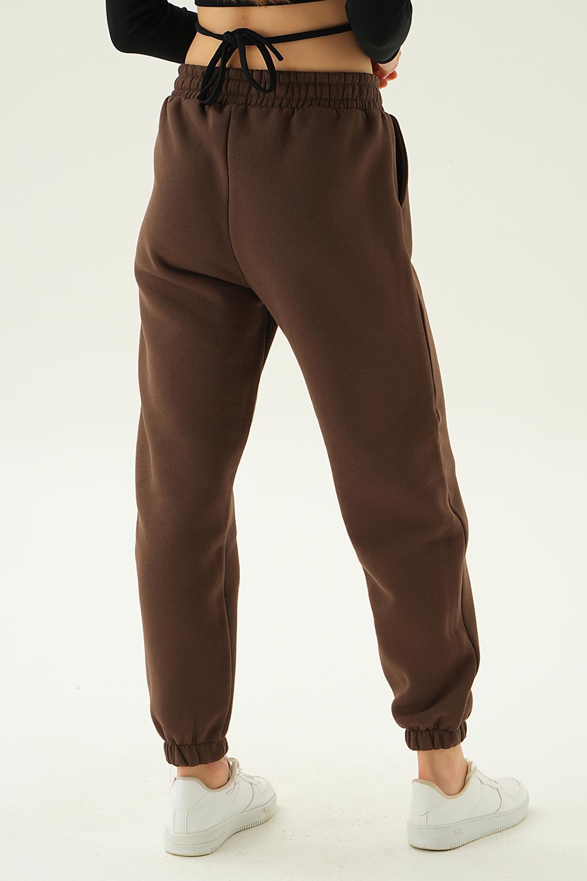 Kahve Celtics Nakış Detay Eşofman 2859 - 4