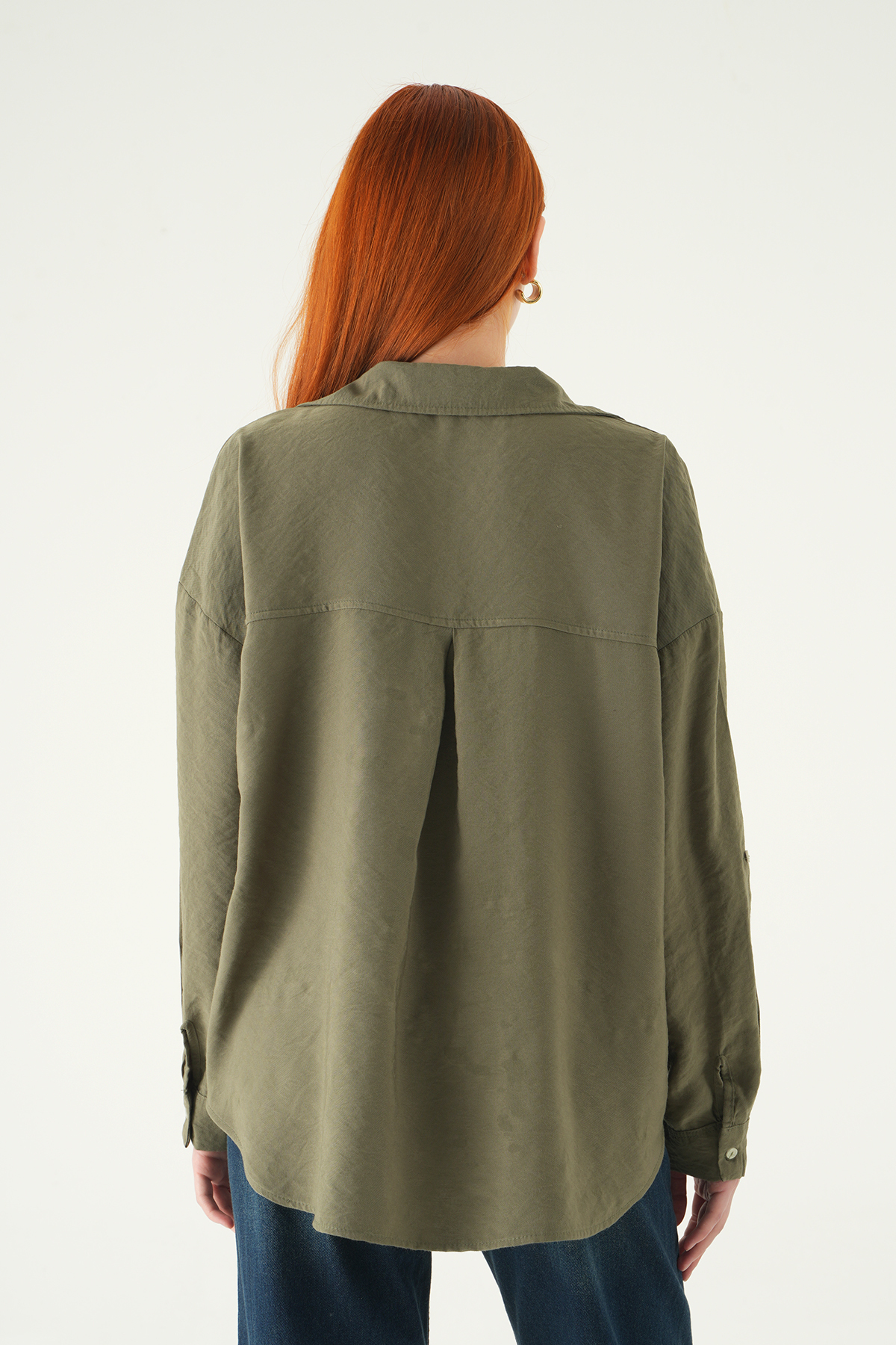 Haki Oversize Gömlek 2893 - 5