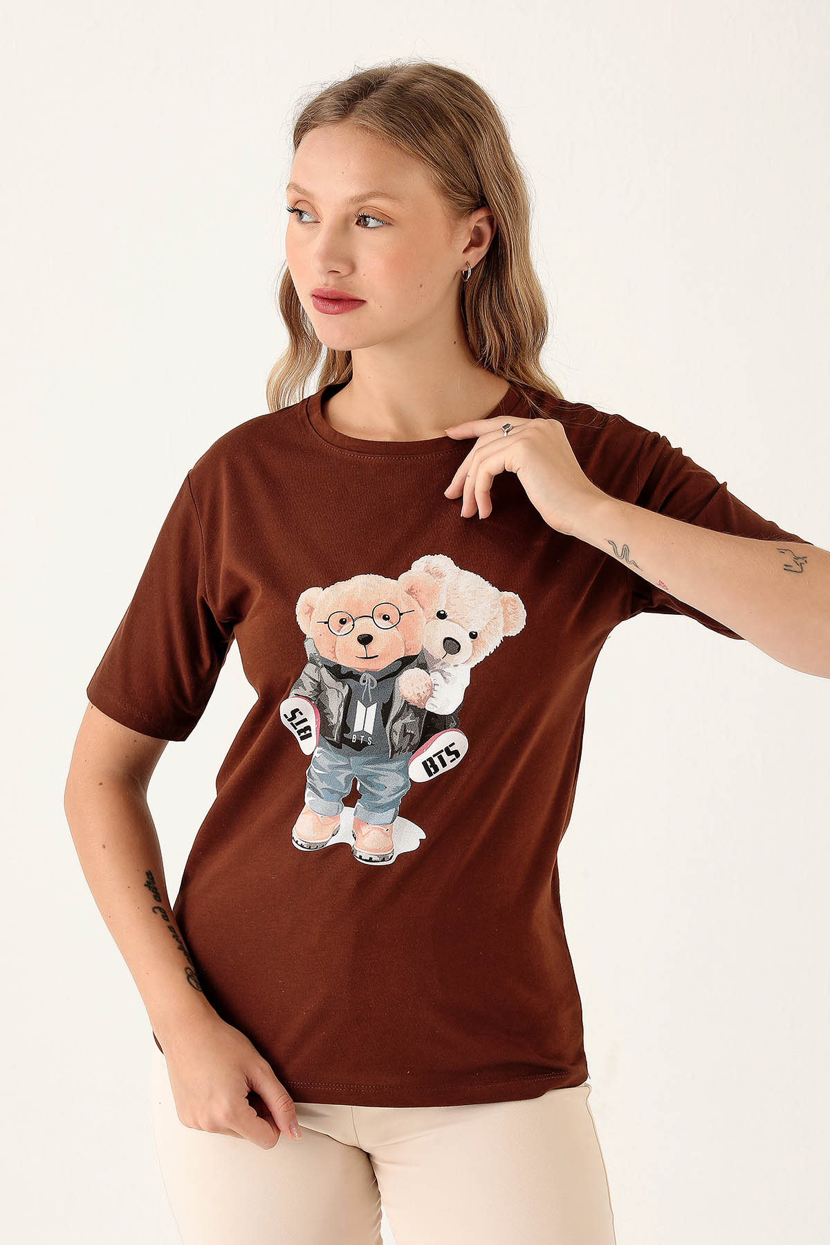 Acı Kahve Bts Baskı Tişört 300 - 2