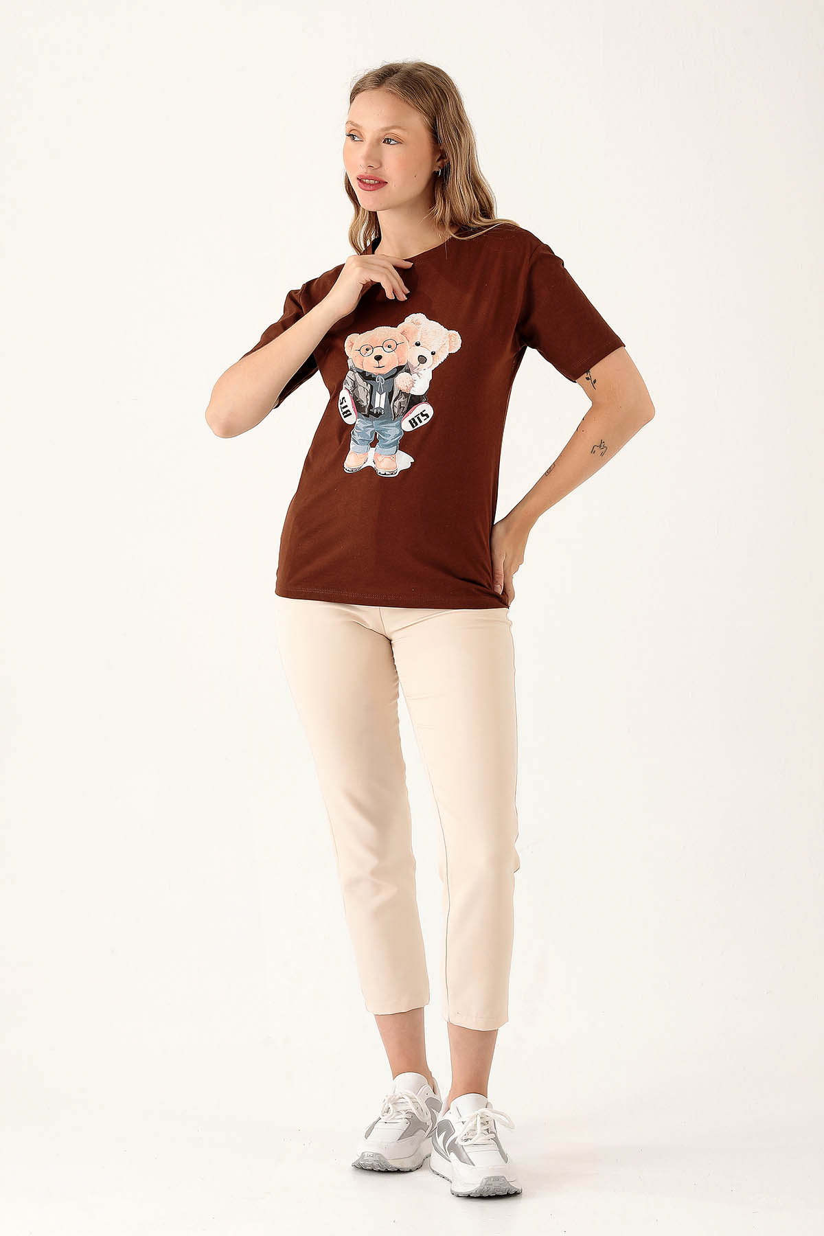 Acı Kahve Bts Baskı Tişört 300 - 5