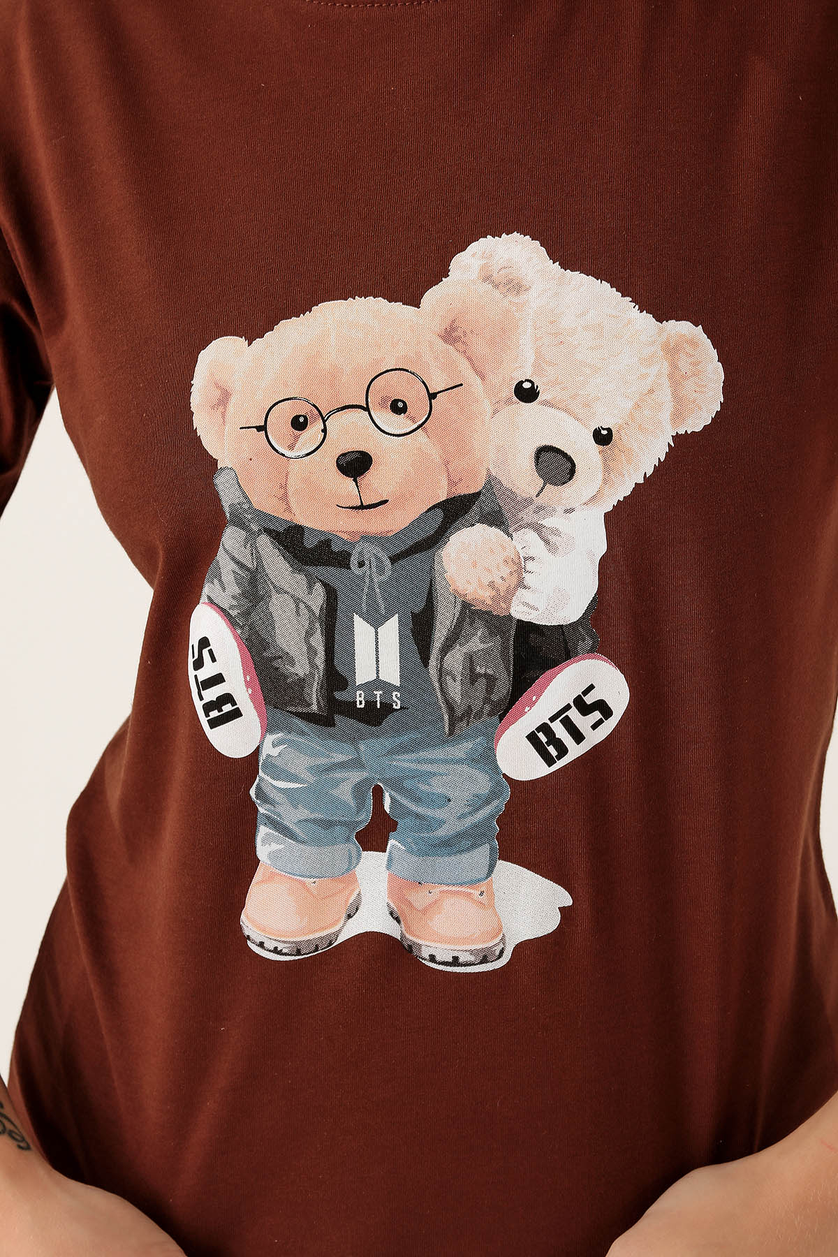 Acı Kahve Bts Baskı Tişört 300 - 6