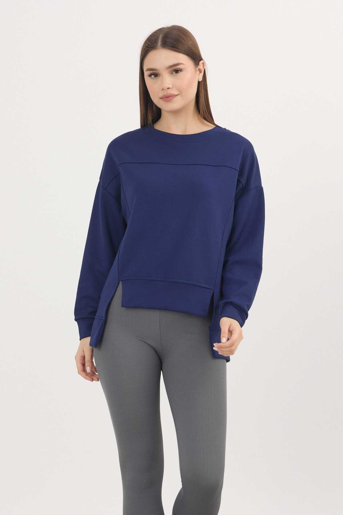 Laci Bisiklet Yaka Parçalı Sweat 3000 - 2