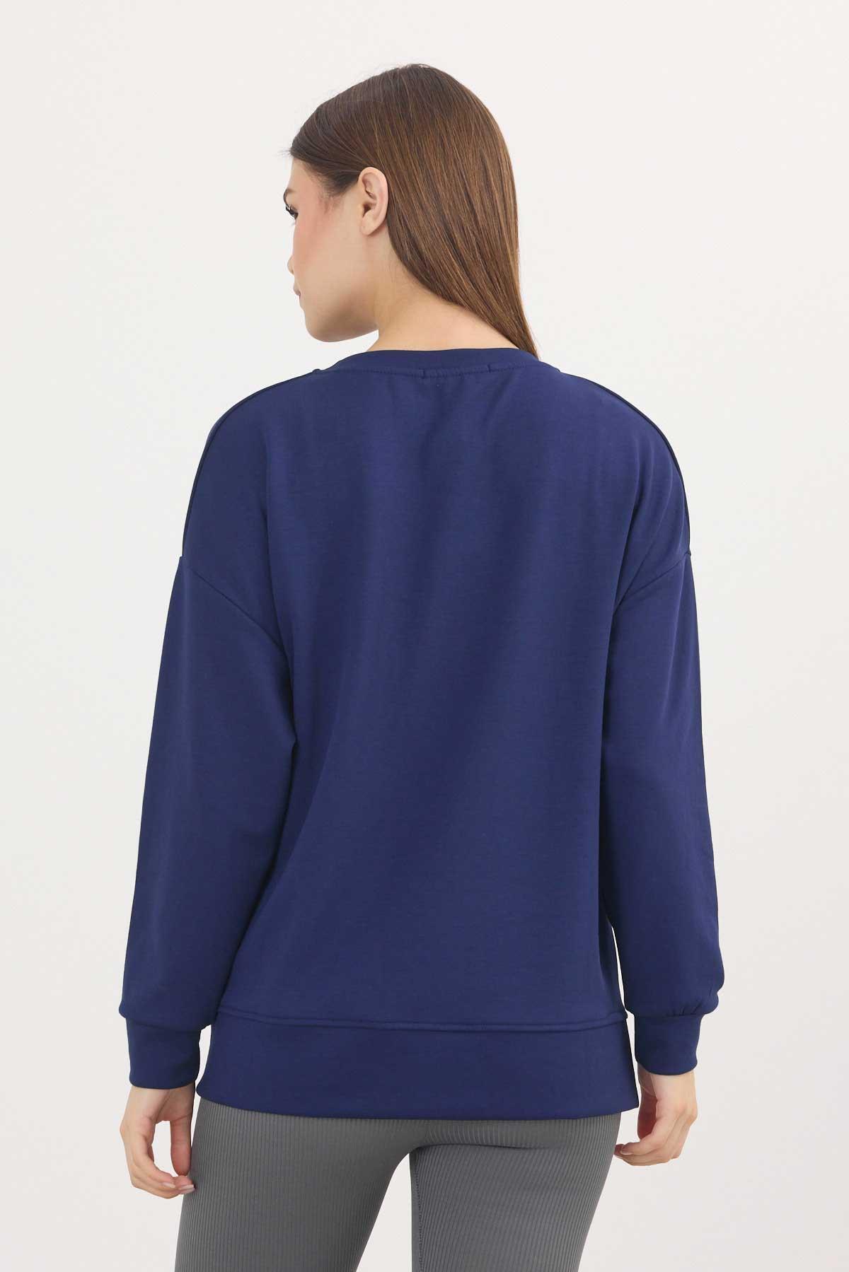 Laci Bisiklet Yaka Parçalı Sweat 3000 - 6