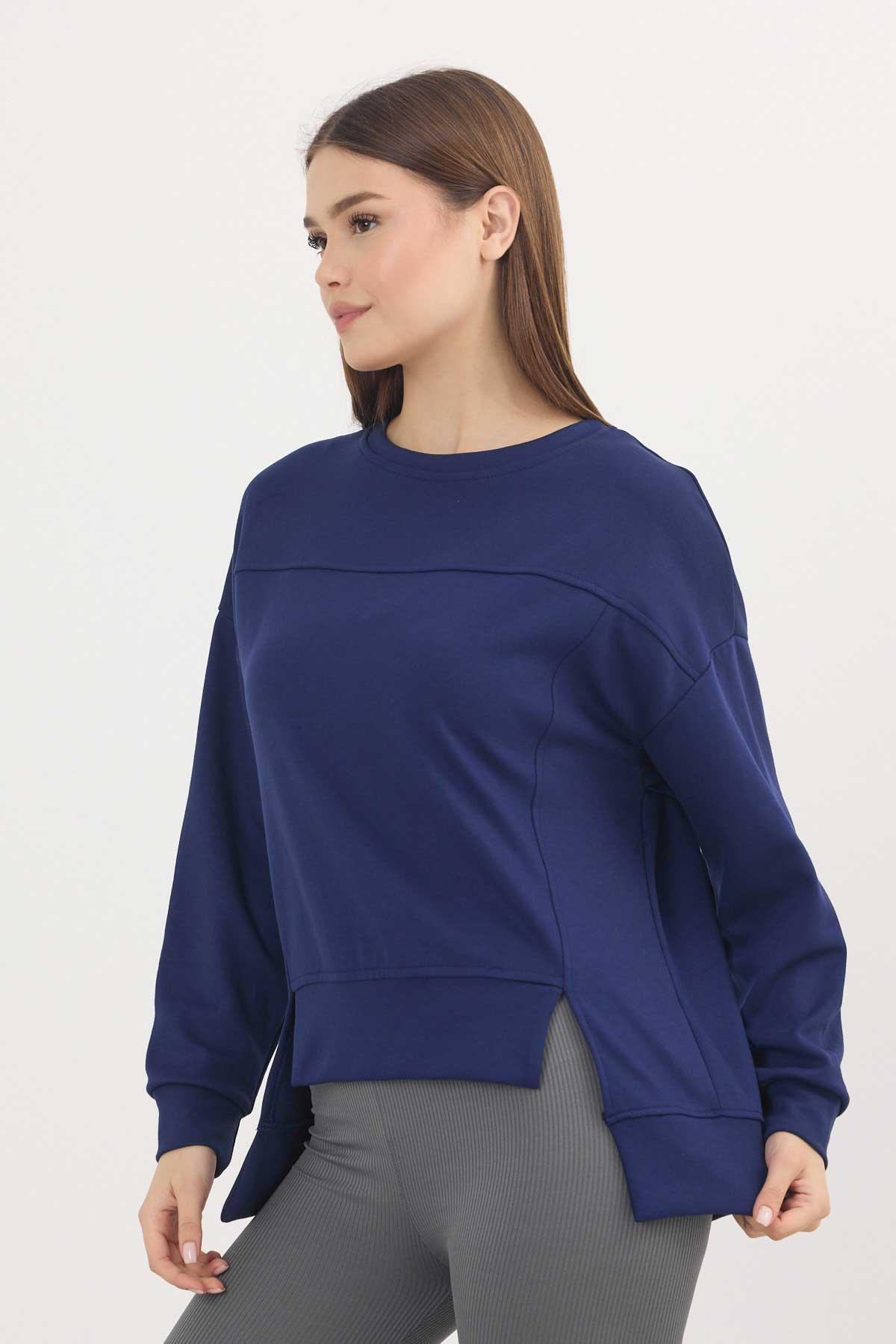 Laci Bisiklet Yaka Parçalı Sweat 3000 - 8