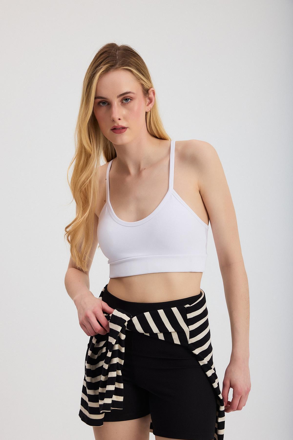 3001 Kaplı Büstiyer Beyaz 