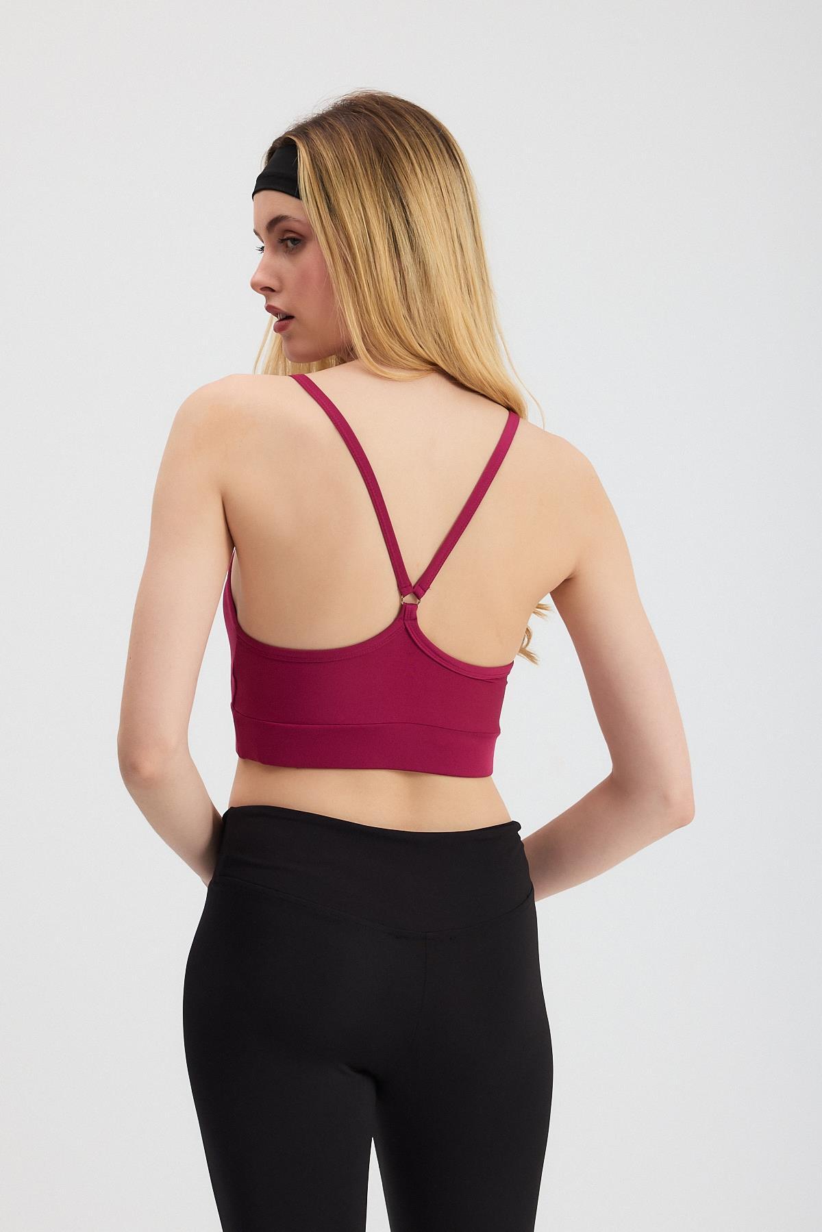 3001 Kaplı Büstiyer Bordo - 5