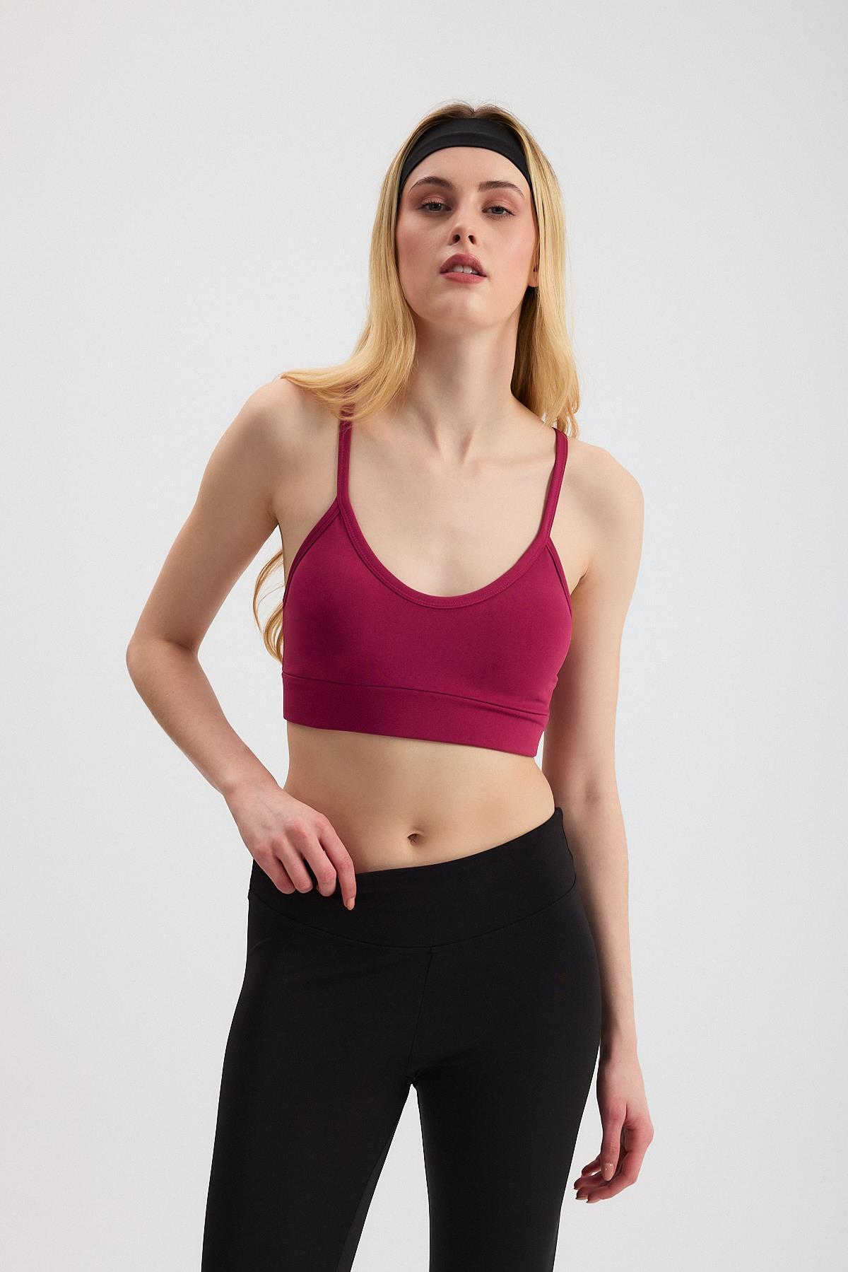 3001 Kaplı Büstiyer Bordo - 6