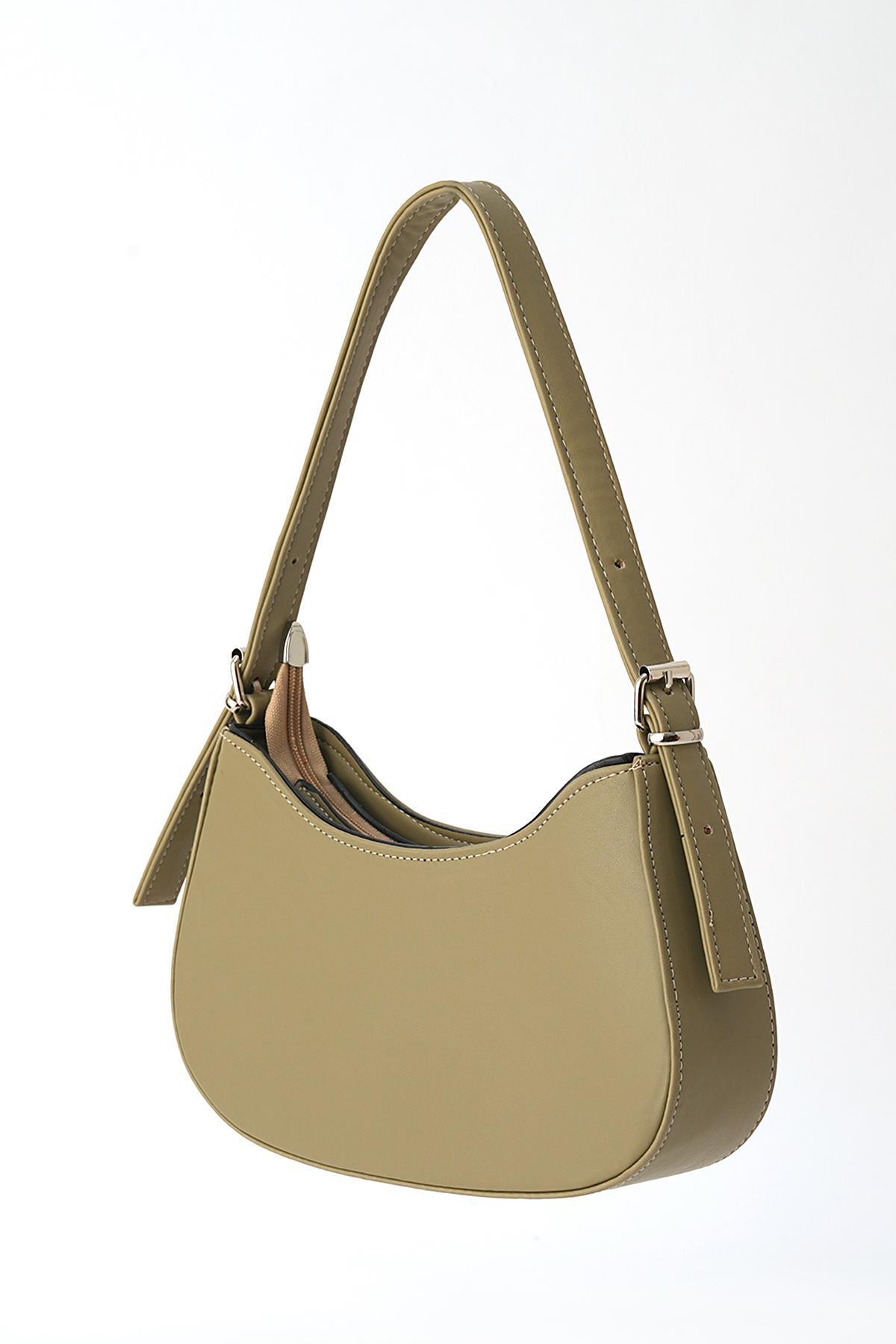 Haki Oval Omuz Çantası 3001 - 1