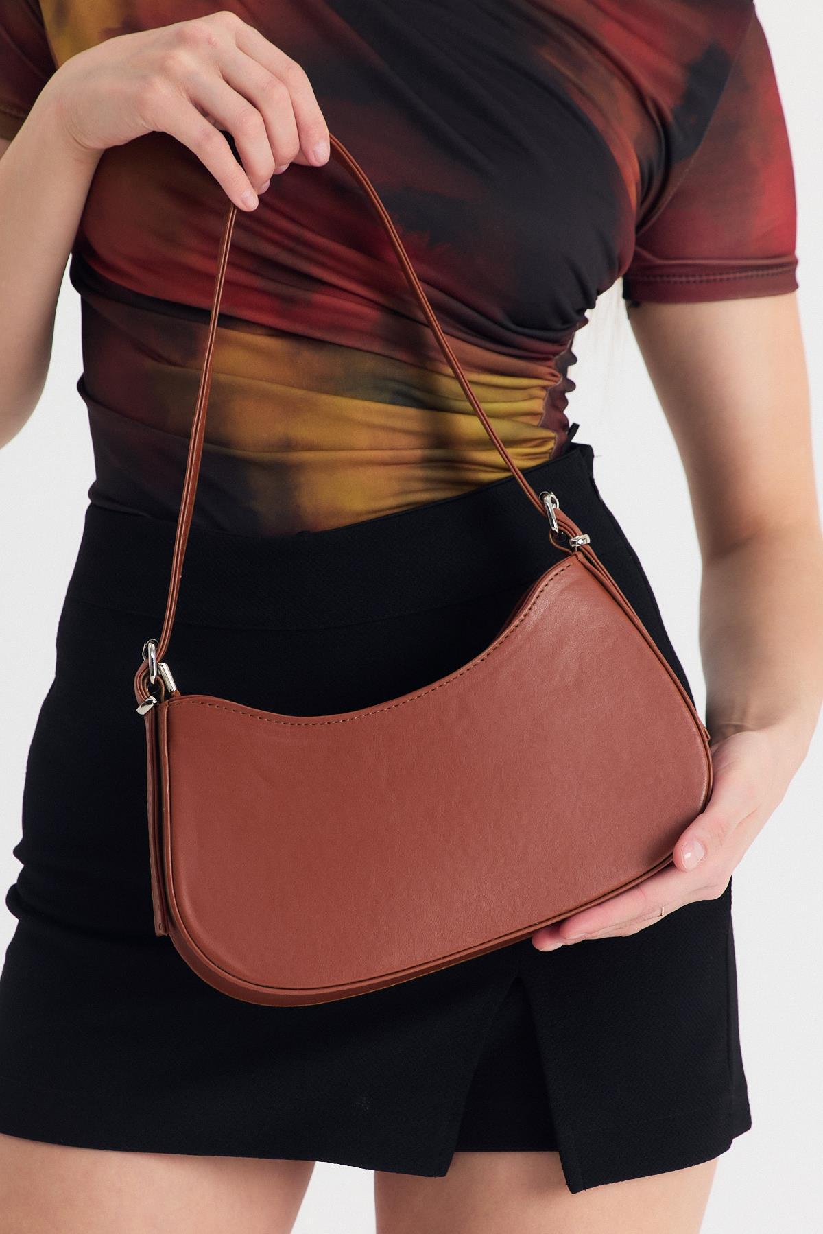 Taba Oval Baget Çanta 3001 - 8