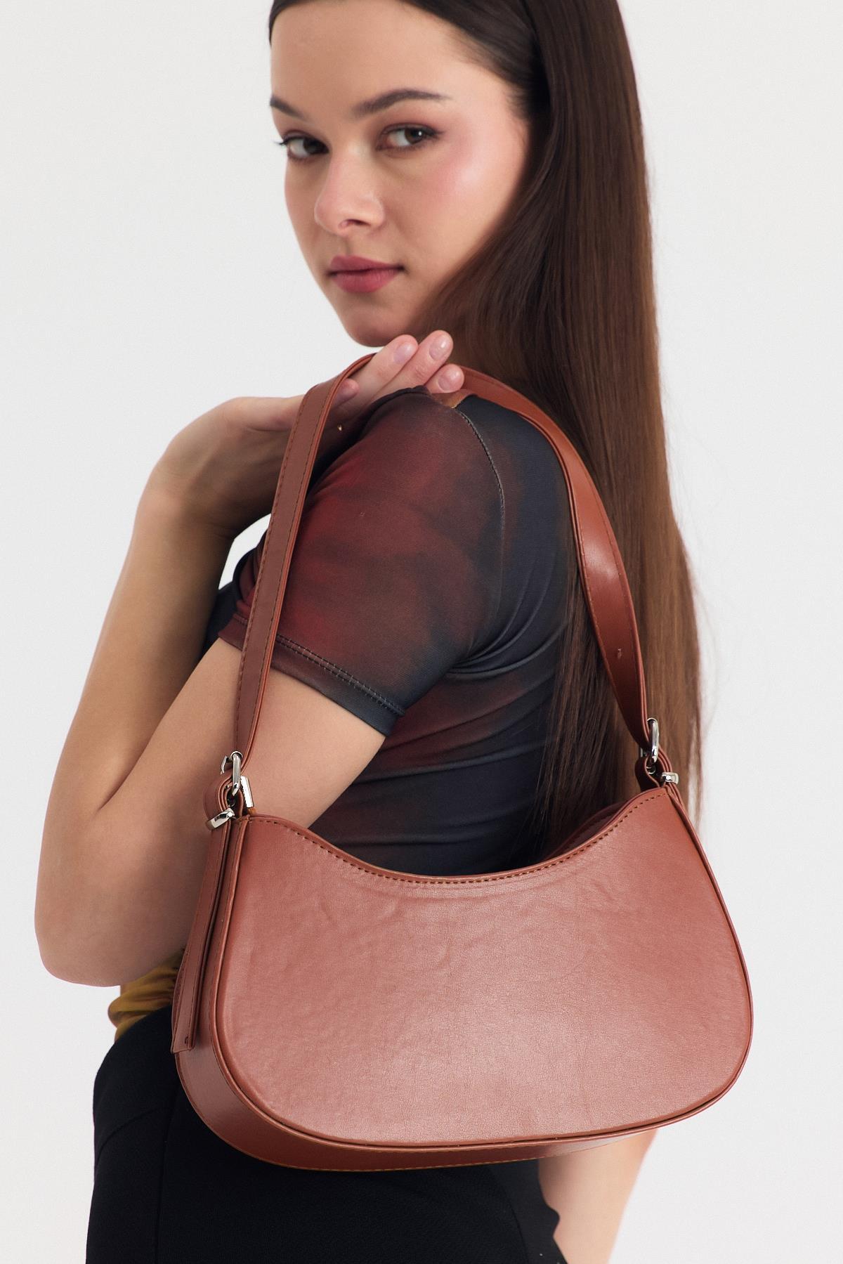 Taba Oval Baget Çanta 3001 - 1