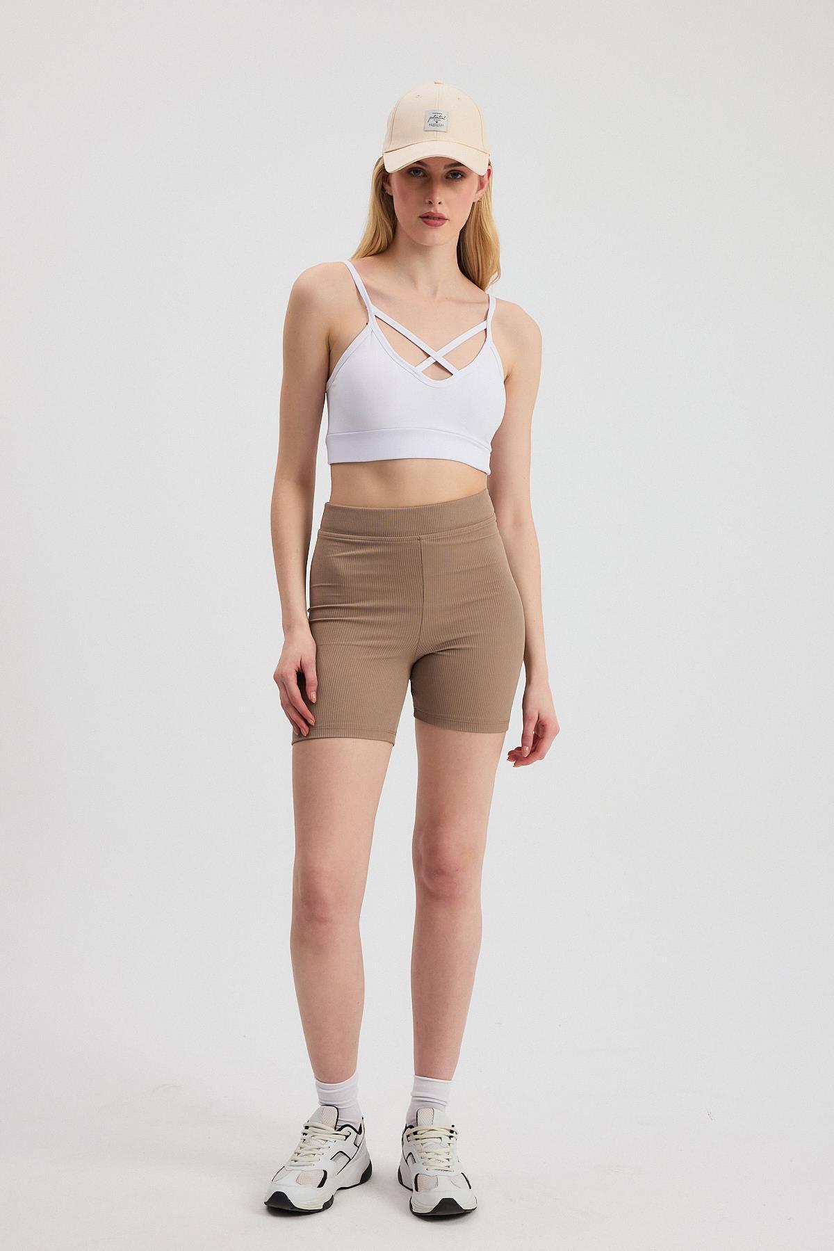 3002 Arka Çapraz Detay Büstiyer Beyaz - RAYS