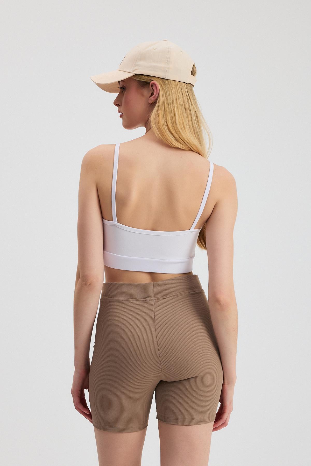 Beyaz Ön Çapraz Detay Büstiyer 3002 - 5