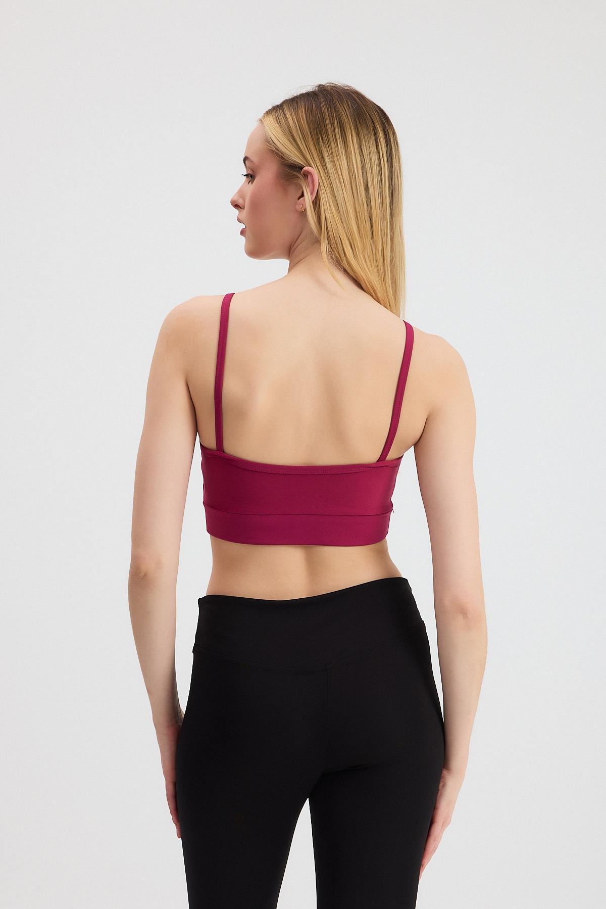 Bordo Ön Çapraz Detay Büstiyer 3002 - 5